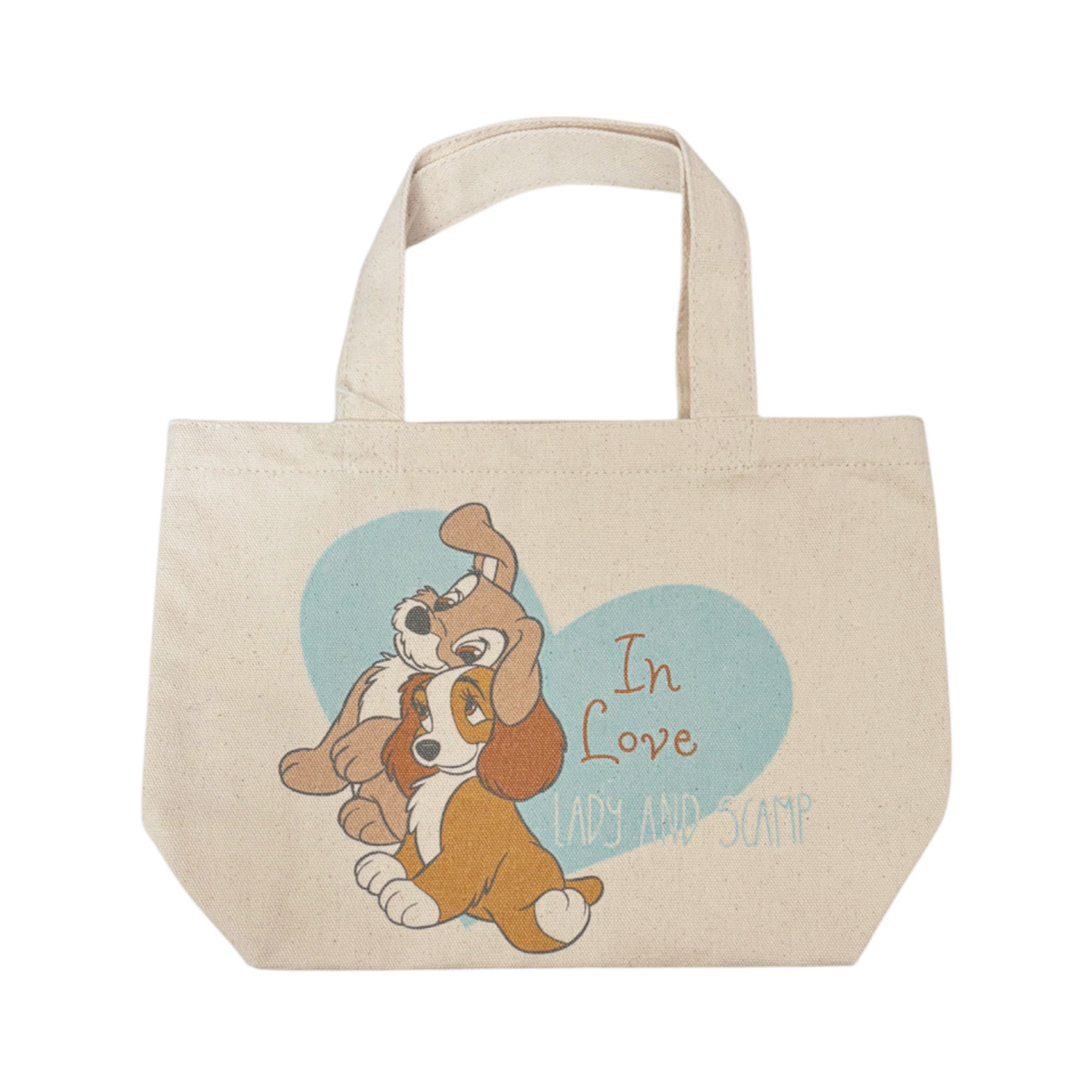 [公式] Disney ディズニー マチ付バッグ わんわん物語 ハート