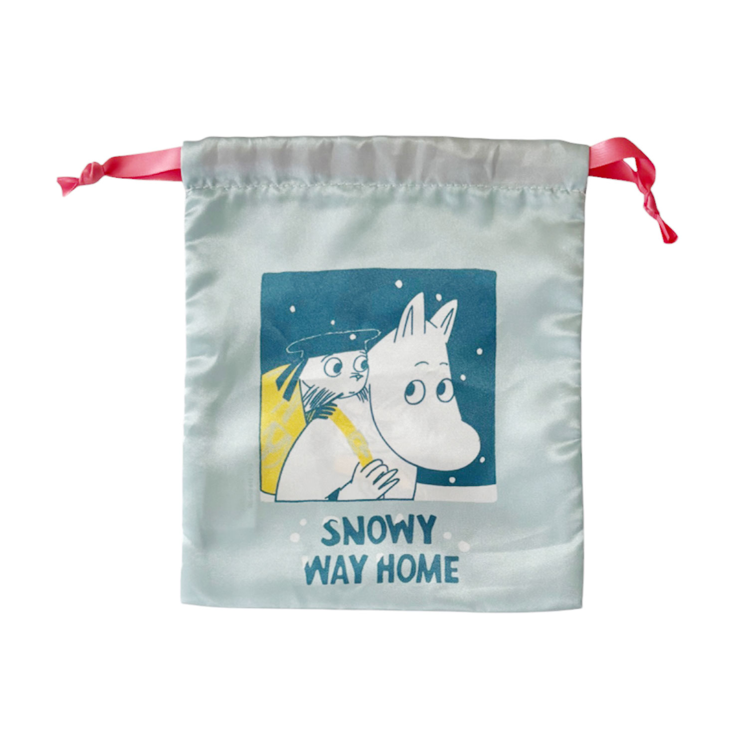 [公式] メーカー直営 ムーミン リボン巾着 雪