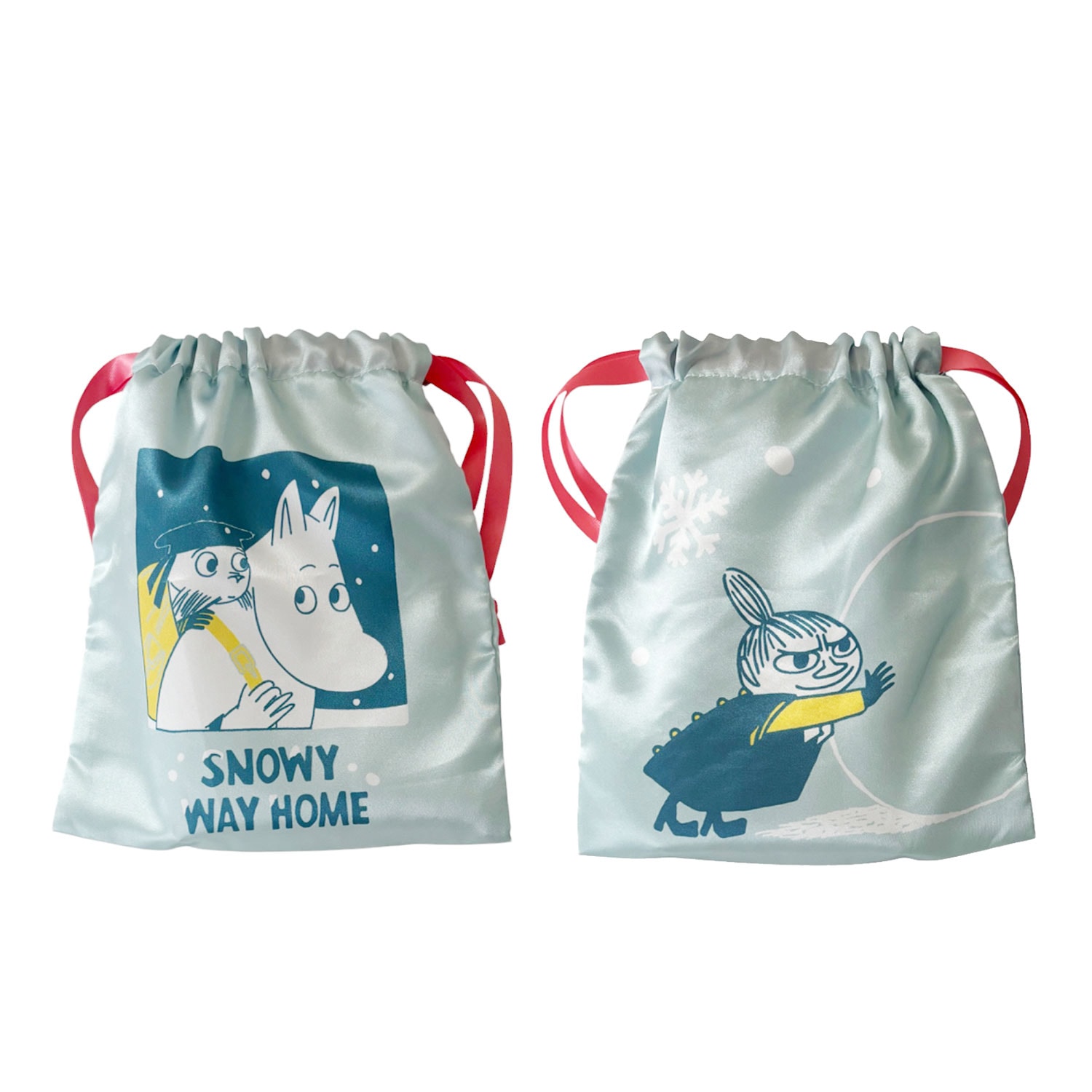 [公式] メーカー直営 ムーミン リボン巾着 雪