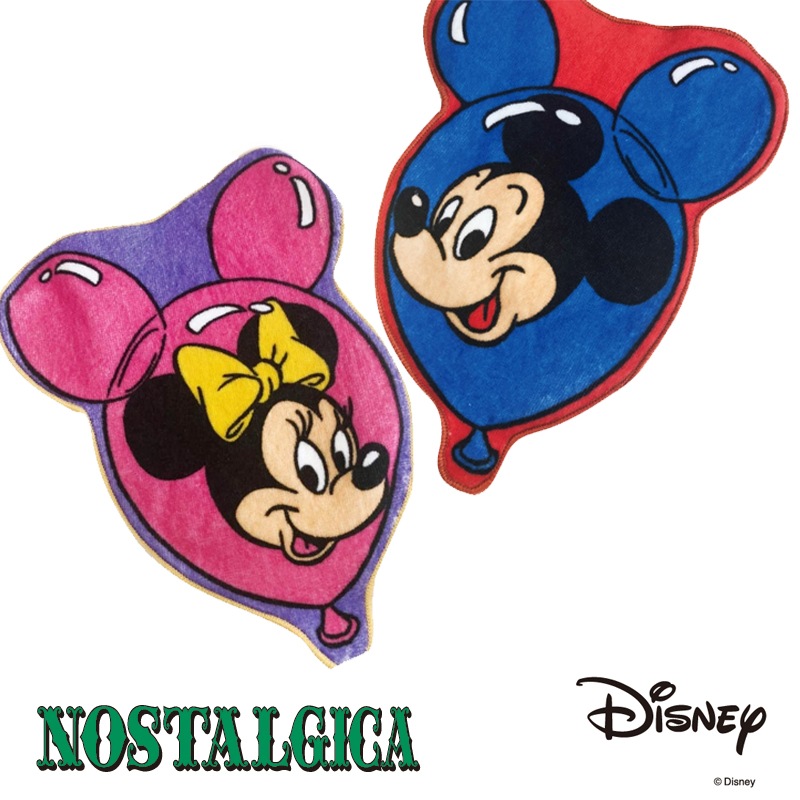 [公式] ディズニーノスタルジカ ダイカットタオル バルーン ミッキー ミニー