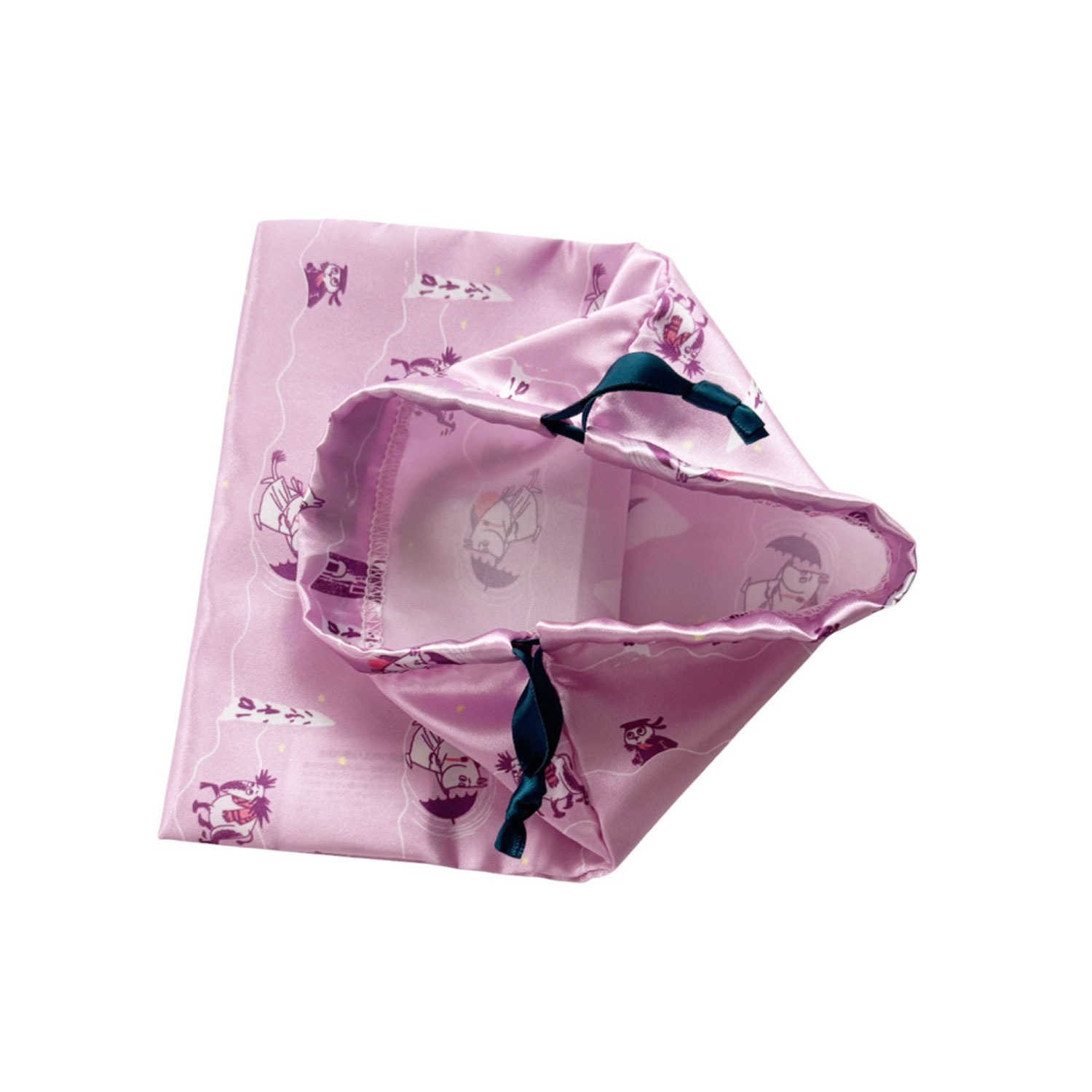 [公式] メーカー直営 ムーミン リボン巾着 パターン パープル