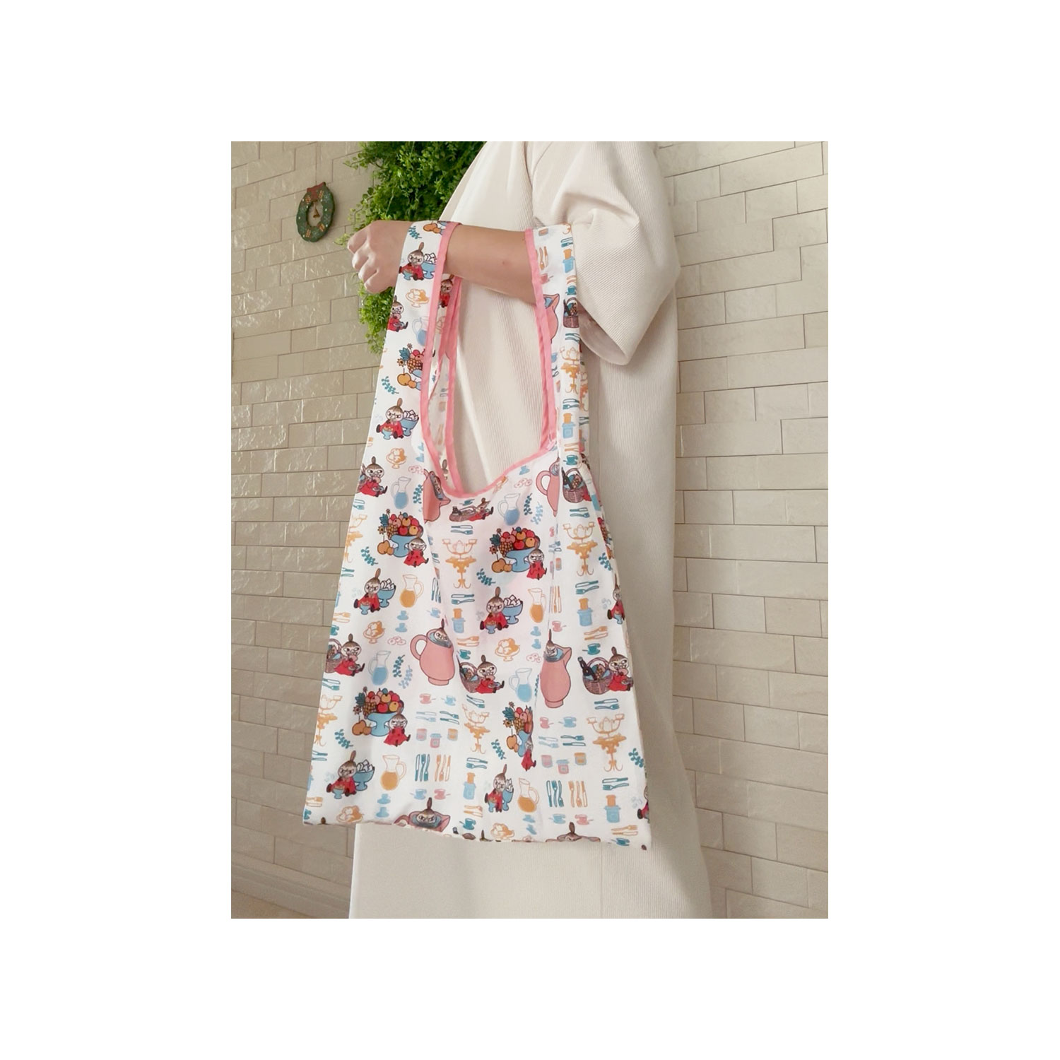 [公式] メーカー直営 ムーミン ショッピングエコバッグ リトルミイ ティータイム