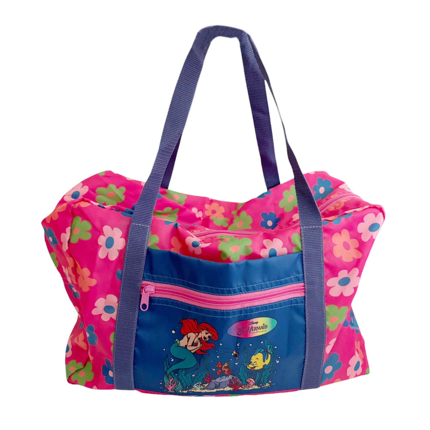 [公式] ノスタルジカ　リトル・マーメイド　折りたたみボストンバッグ　フラワー PINK