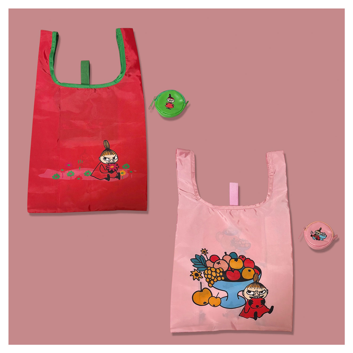 [公式] メーカー直営 ムーミン ポーチ付きエコバッグ リトルミイ ポーズ