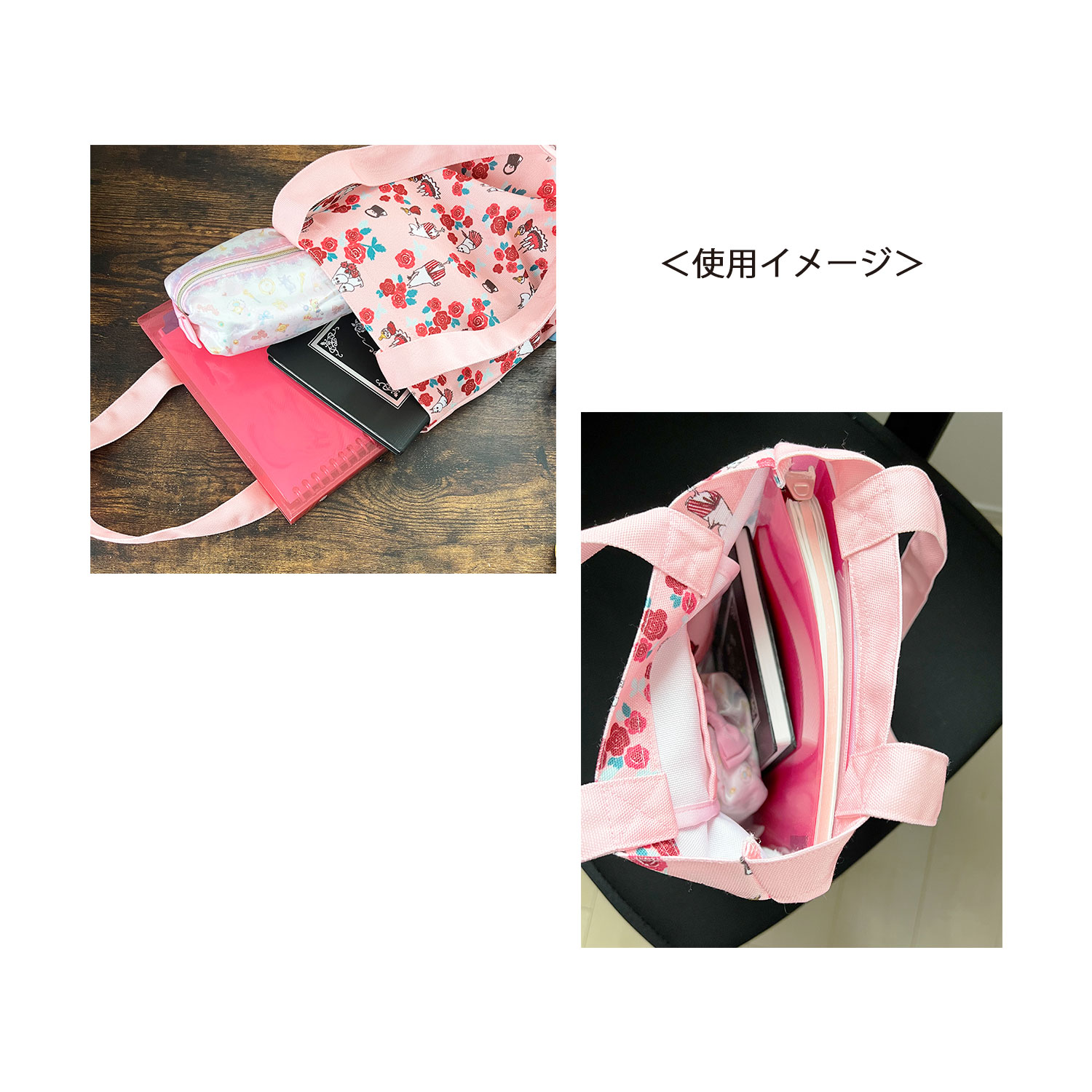 ムーミン トートバッグ オールアバウト ピンク | キャラクター