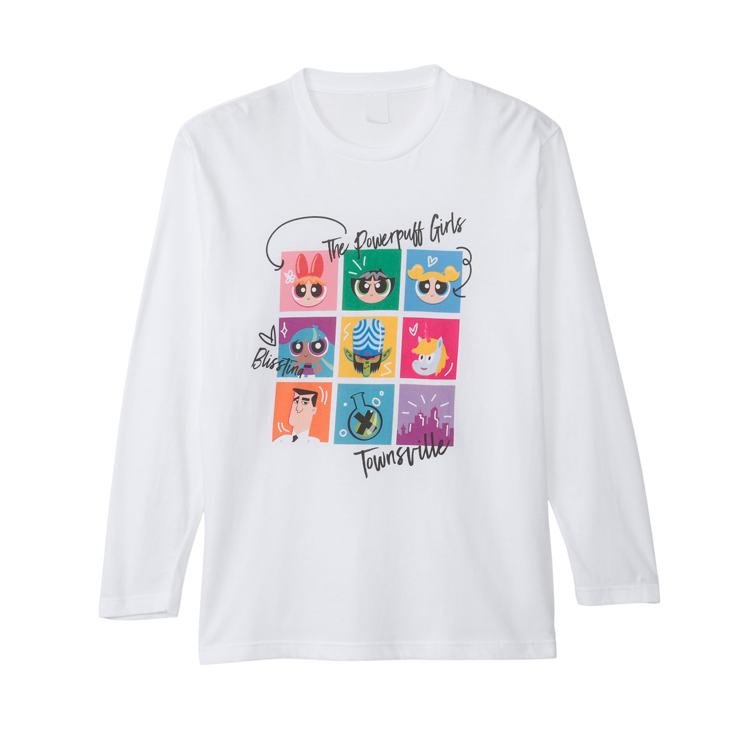 [公式] メーカー直営 パワーパフガールズ ロングTシャツ フェイス