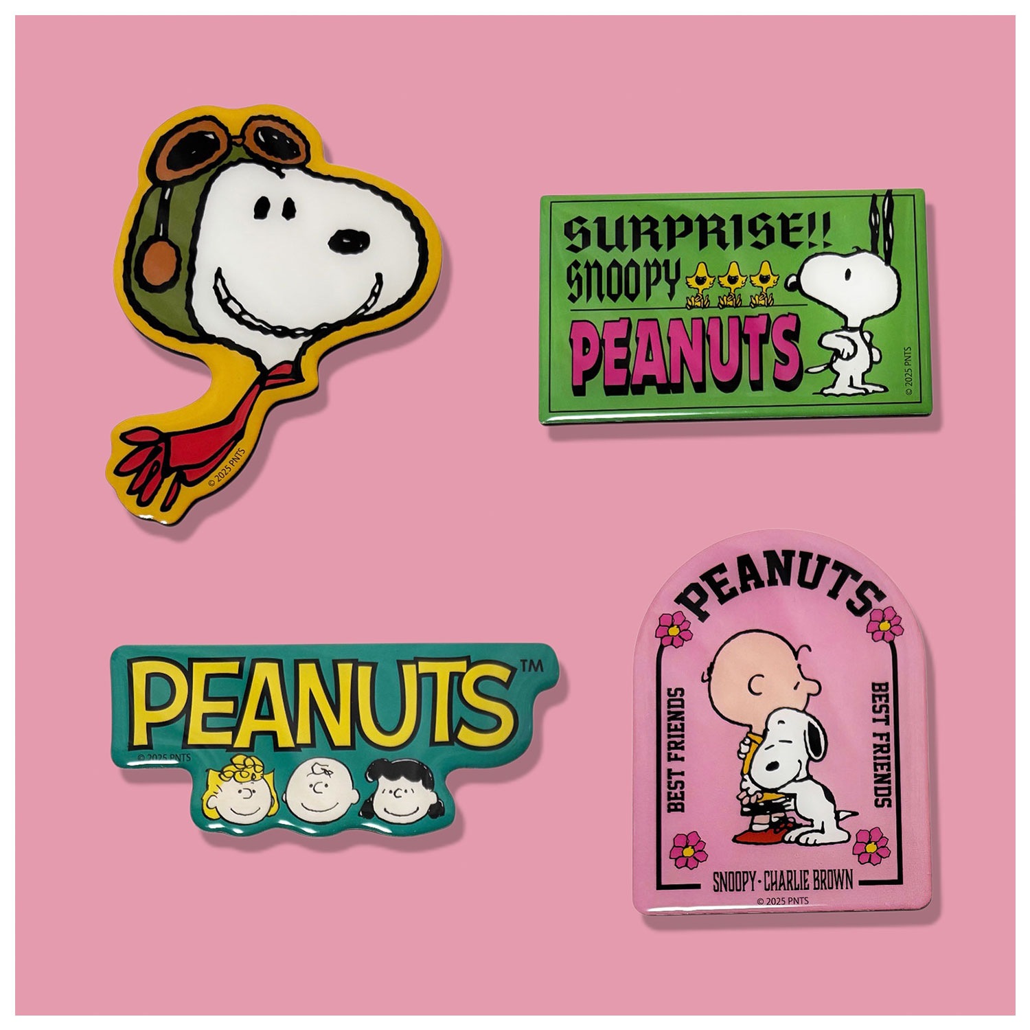 公式] メーカー直営 PEANUTS スヌーピー キャラクタービッグマグネット