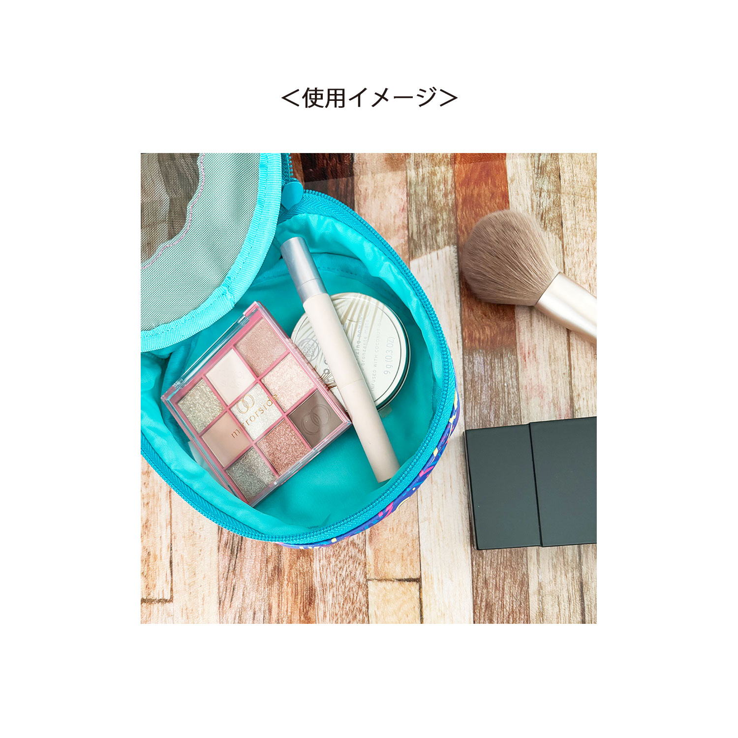 [公式] ノスタルジカ　リトル・マーメイド　メッシュポーチ　アリエル　 PINK×BLUE