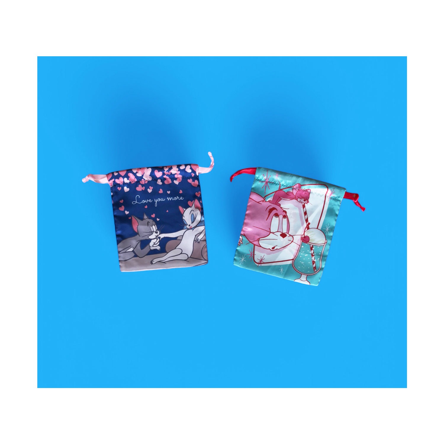 [公式] メーカー直営 トムとジェリー リボン巾着 LOVE