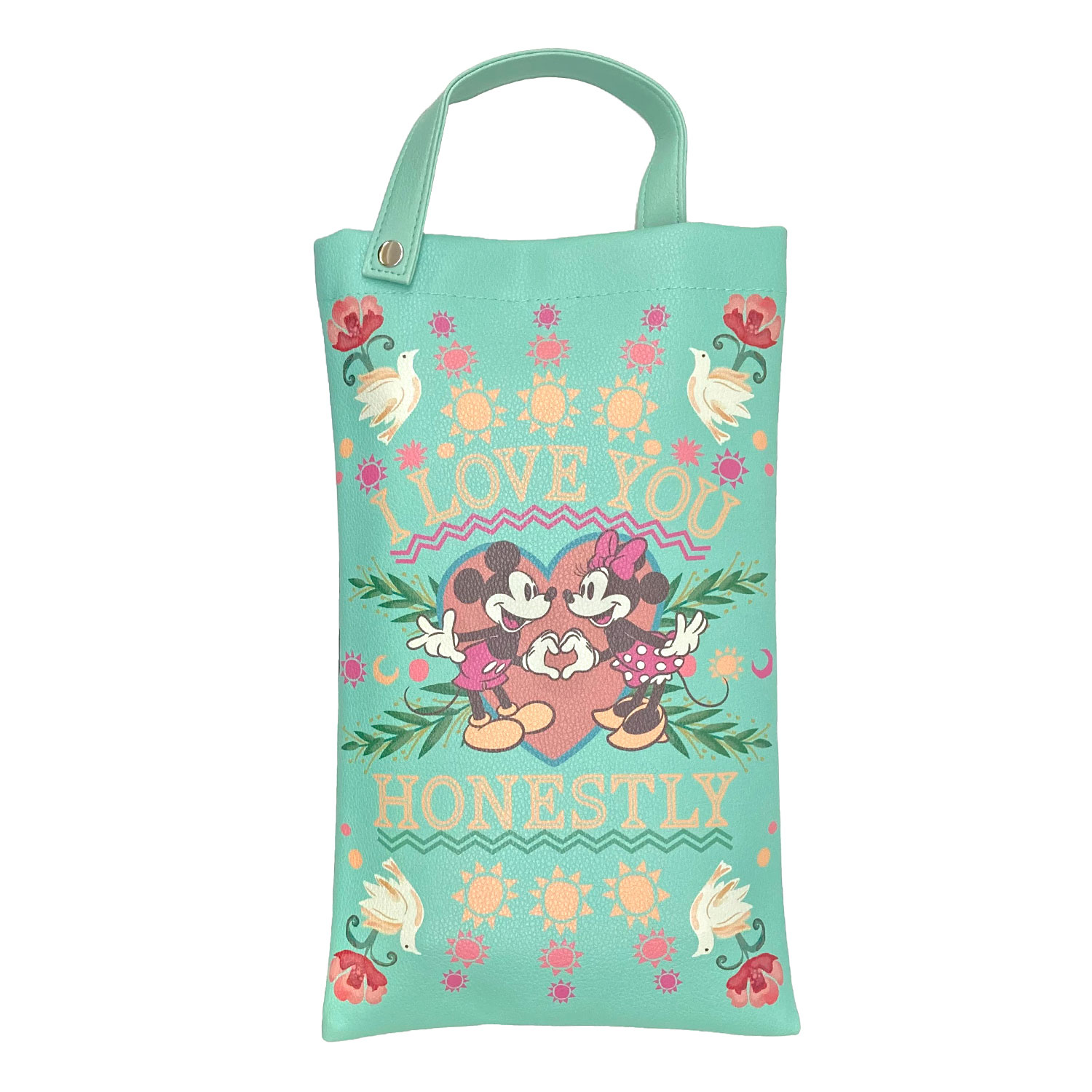 ディズニー 合皮ティッシュケース ミッキー＆ミニー