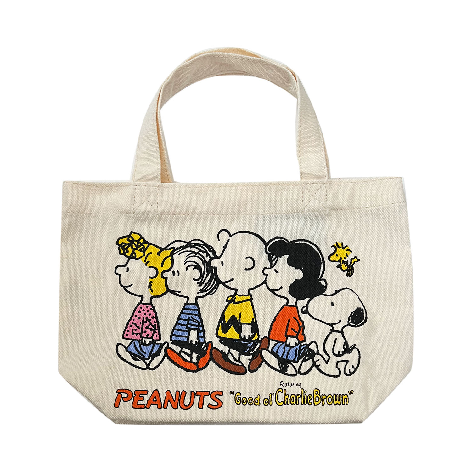 PEANUTS スヌーピー マチ付きバッグ フレンズ 整列