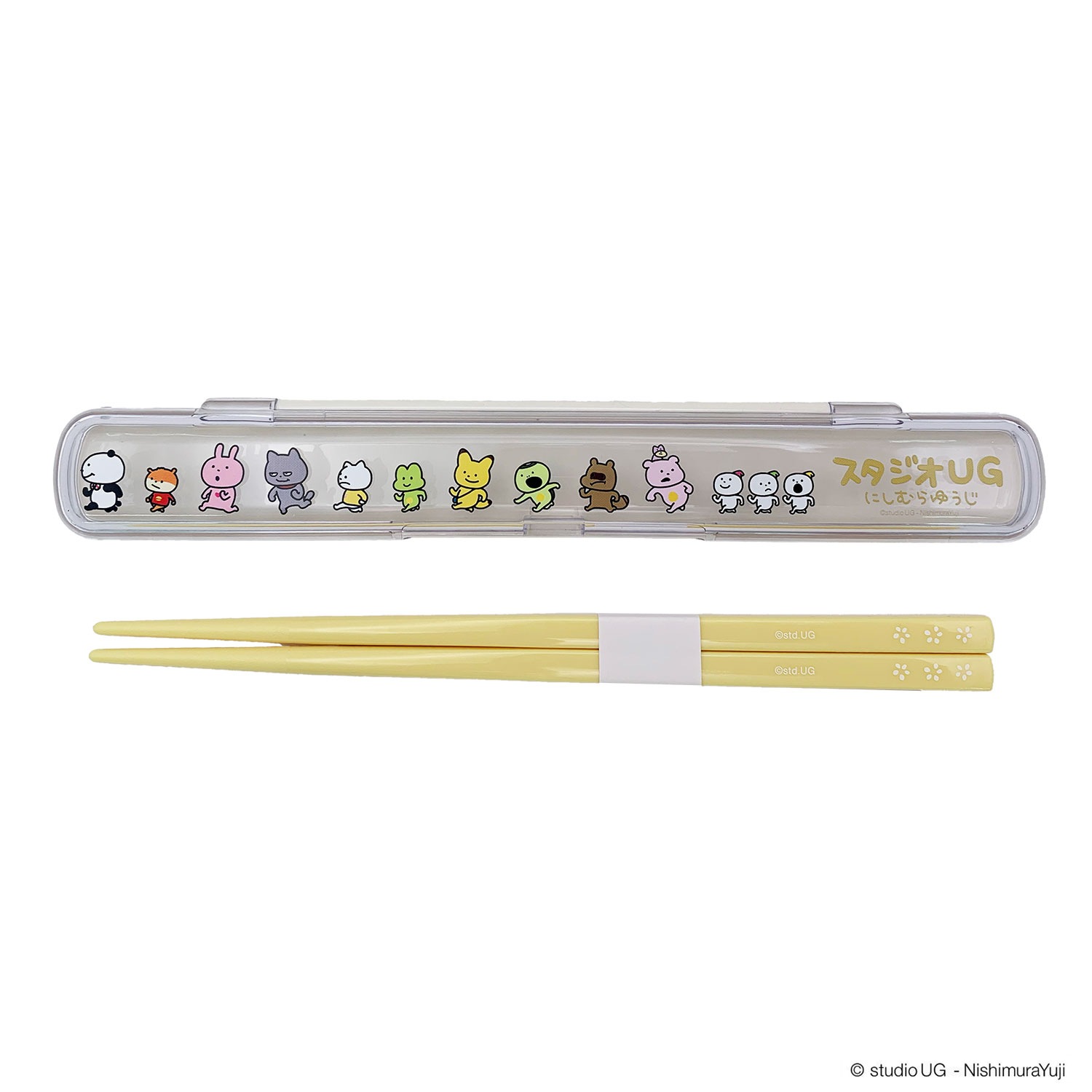 [公式] スタジオUG（にしむらゆうじ）箸+箸ケース スタジオＵＧ イエロー
