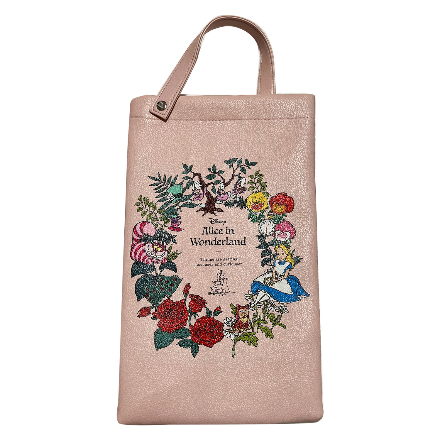 [公式]ディズニー 合皮ティッシュケース アリス フラワー