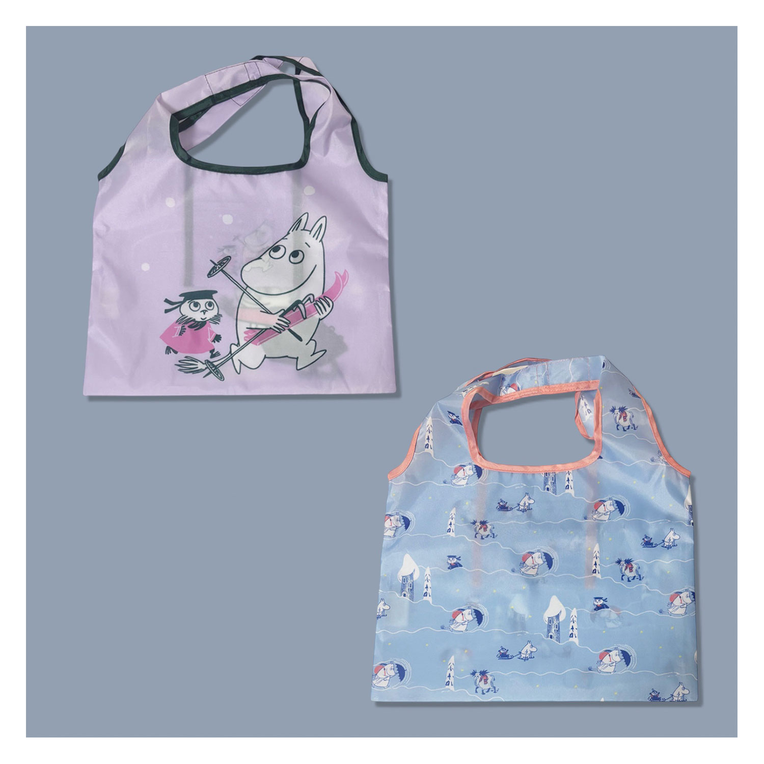 [公式] メーカー直営 ムーミン ミニくるくるショッピングバッグ 雪