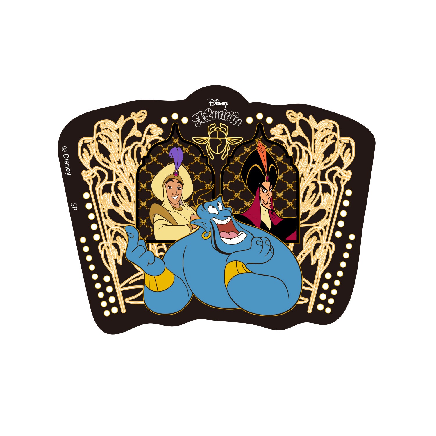 [公式] Disney NOSTALGICA 80Type Line Up Stickers アラジン Black