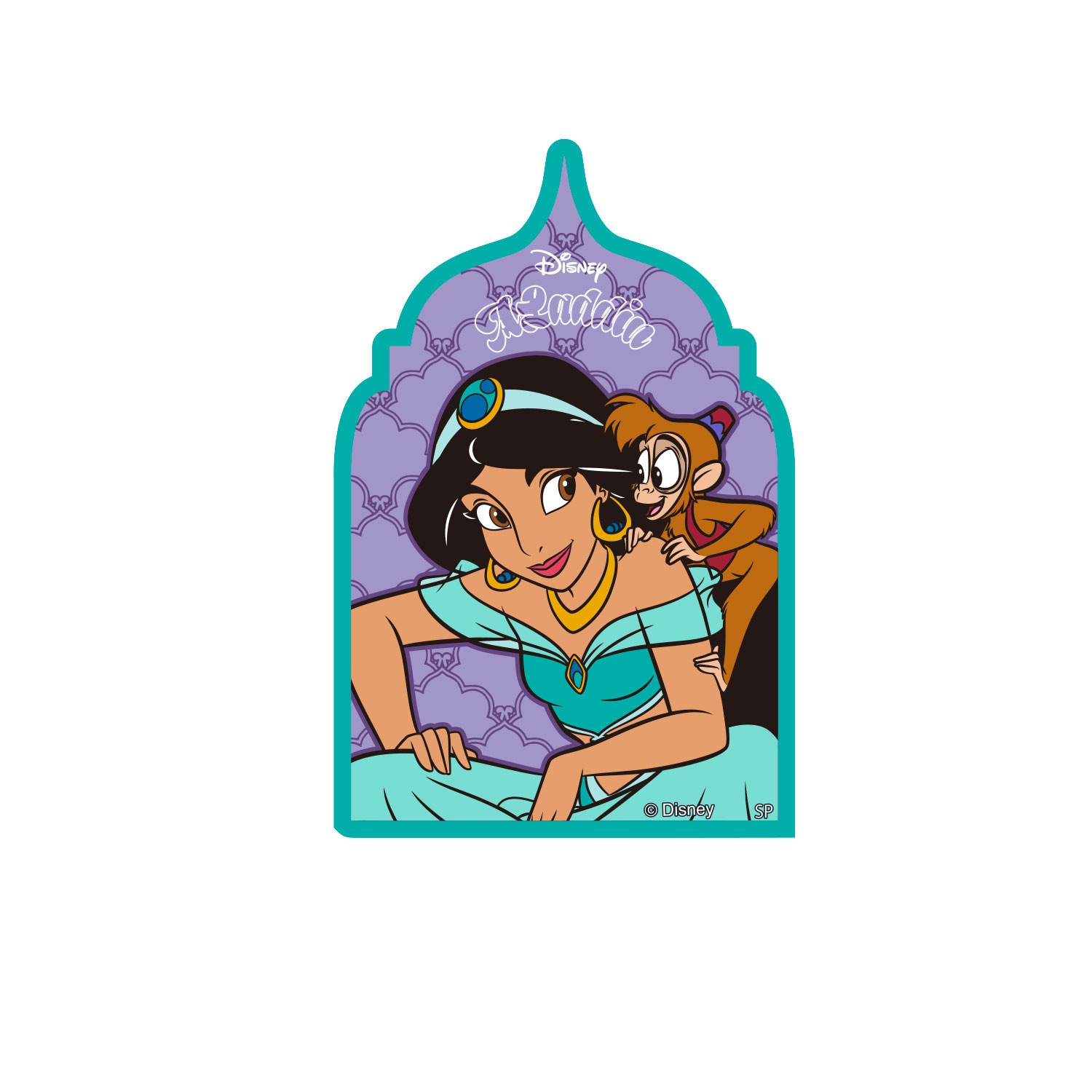 [公式] Disney NOSTALGICA 80Type Line Up Stickers ジャスミン Purple