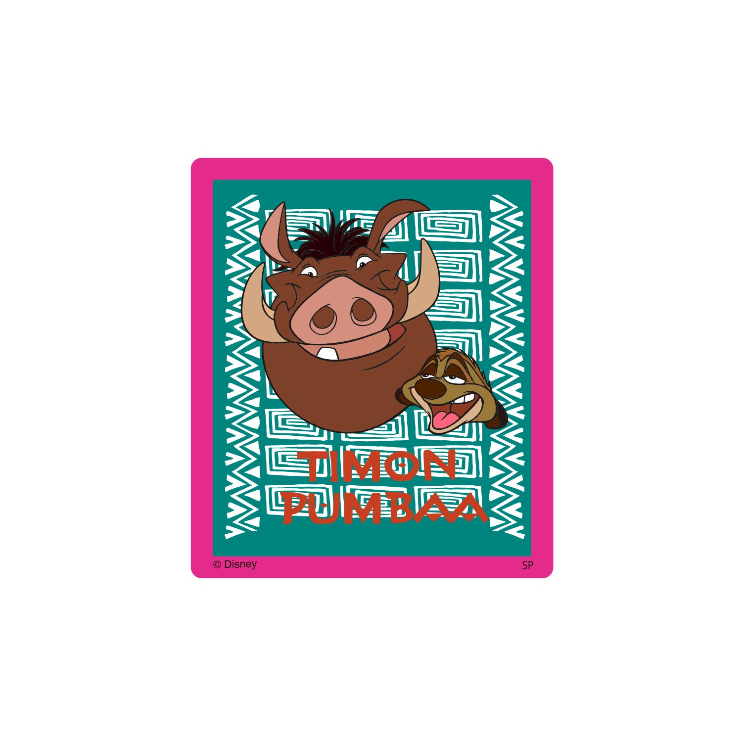 [公式] Disney NOSTALGICA 80Type Line Up Stickers プンバァ＆ティモン Green
