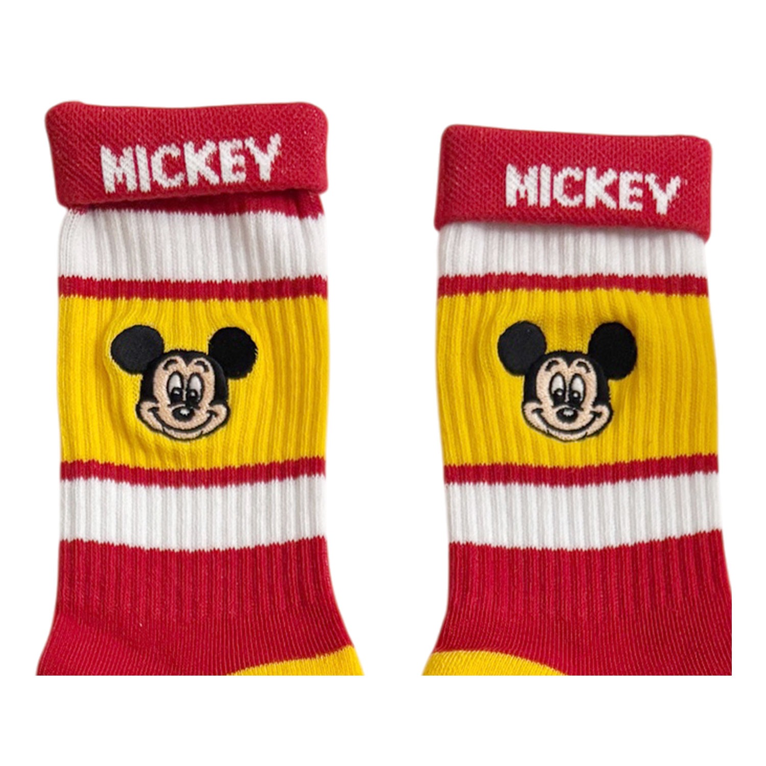 公式] メーカー直営 Disney ディズニー カラフルラインソックス