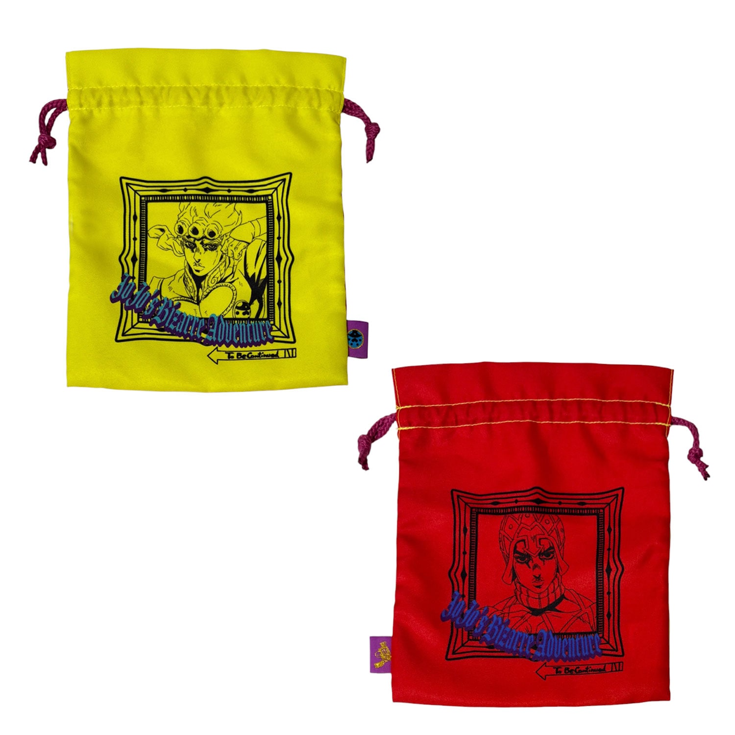 [公式] メーカー直営 ジョジョの奇妙な冒険 黄金の風 トラベル巾着 ジョルノ＆ミスタ