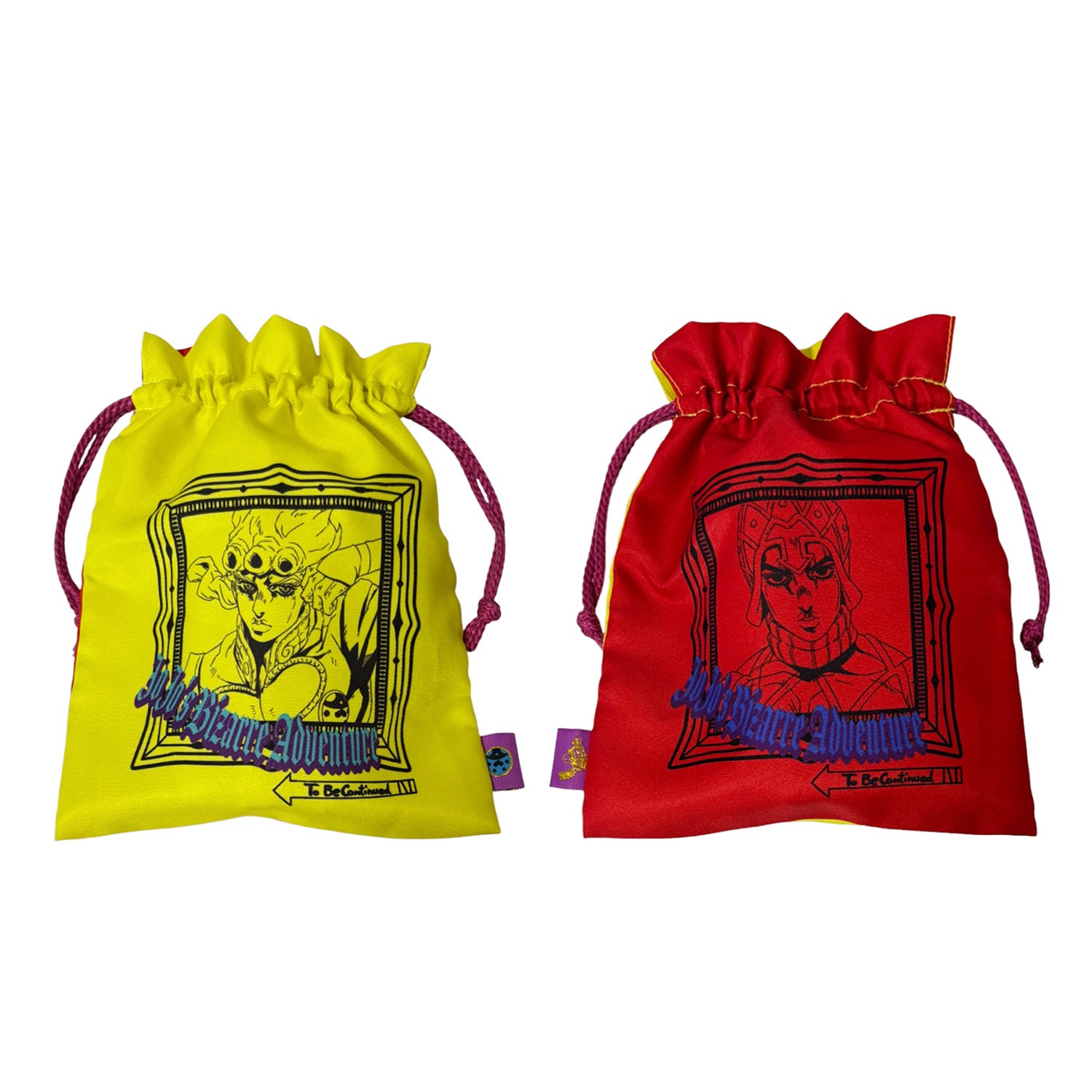 [公式] メーカー直営 ジョジョの奇妙な冒険 黄金の風 トラベル巾着 ジョルノ＆ミスタ