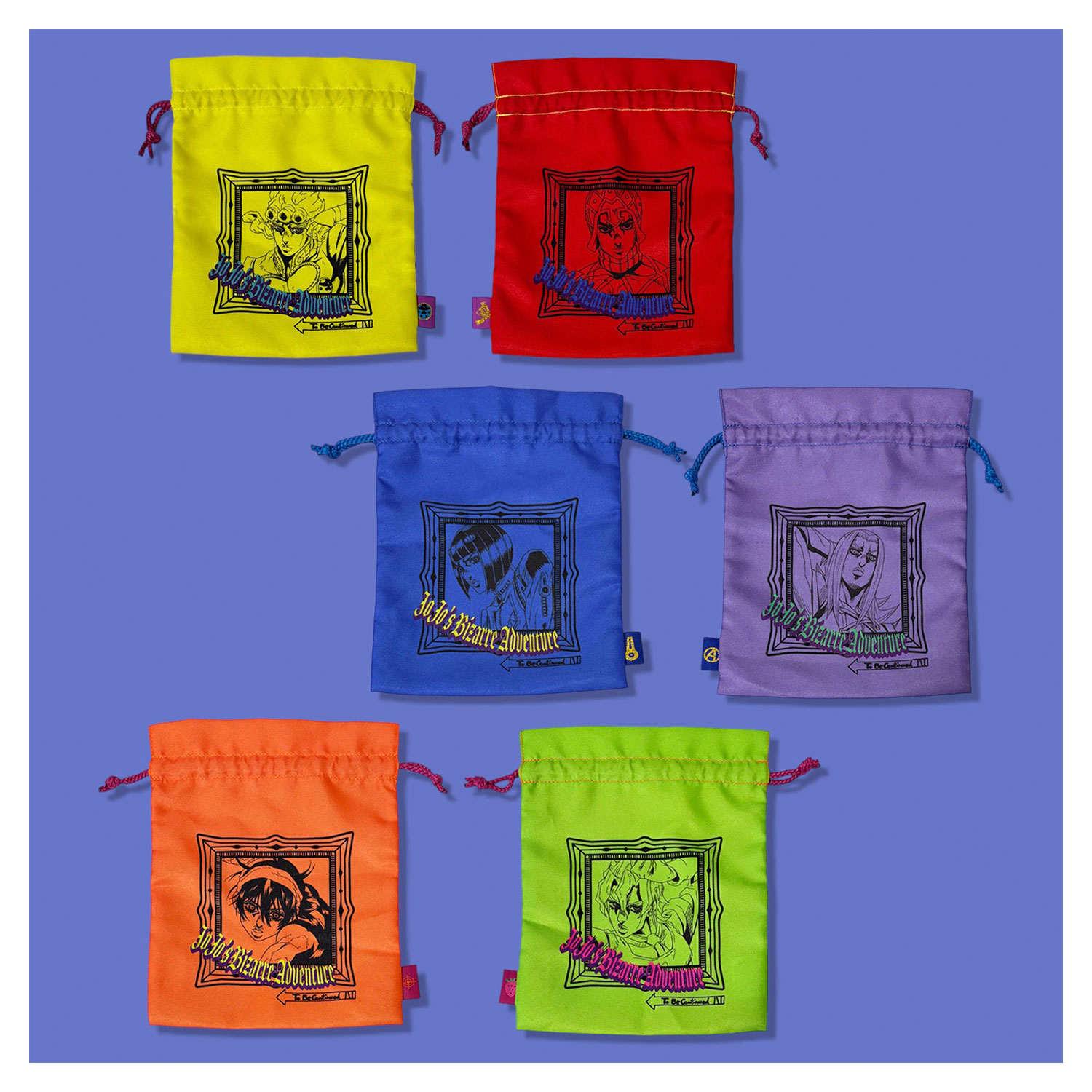 [公式] メーカー直営 ジョジョの奇妙な冒険 黄金の風 トラベル巾着 ジョルノ＆ミスタ