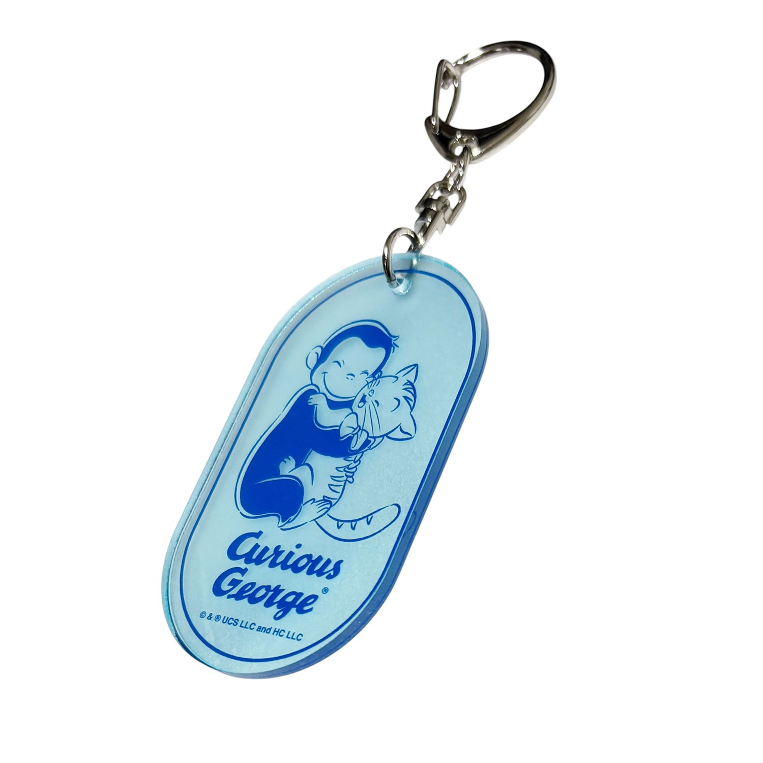 [公式] メーカー直営 おさるのジョージ85周年 クリアアクリルキーホルダー フレンズ ハート