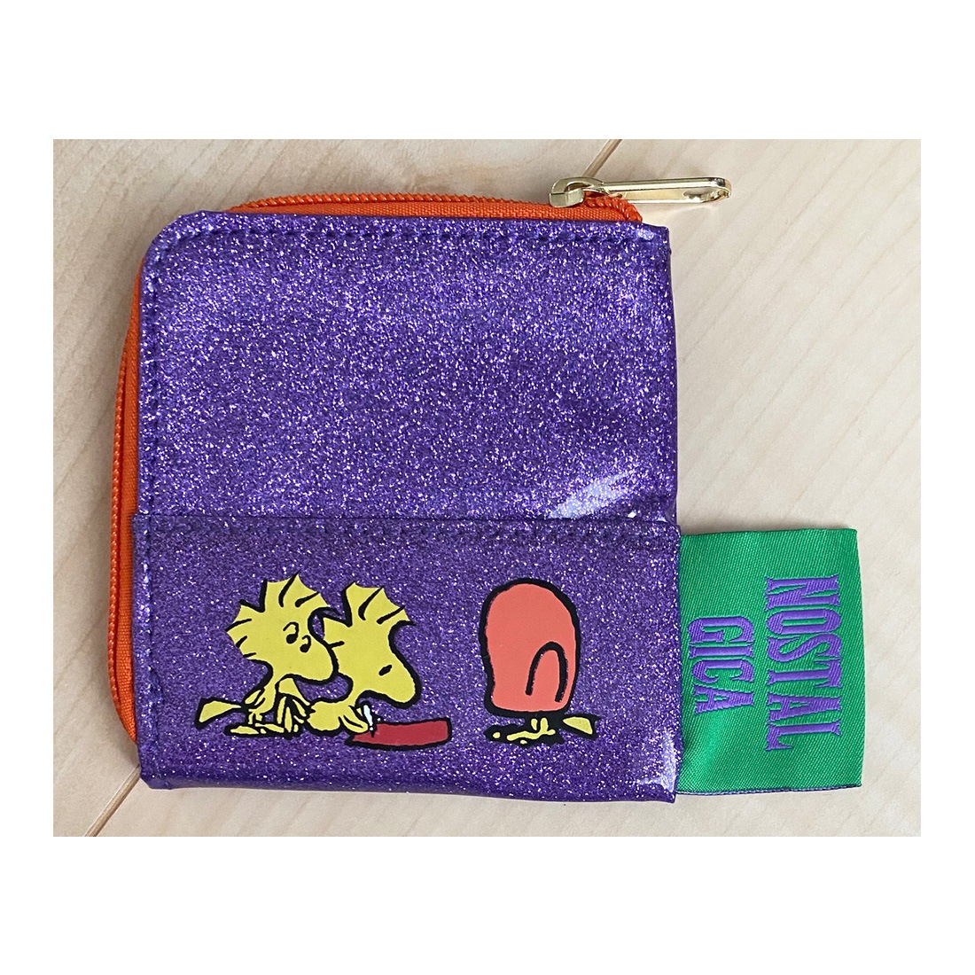 NOSTALGICA/PEANUTS  スヌーピー ラメ コインパース お昼寝