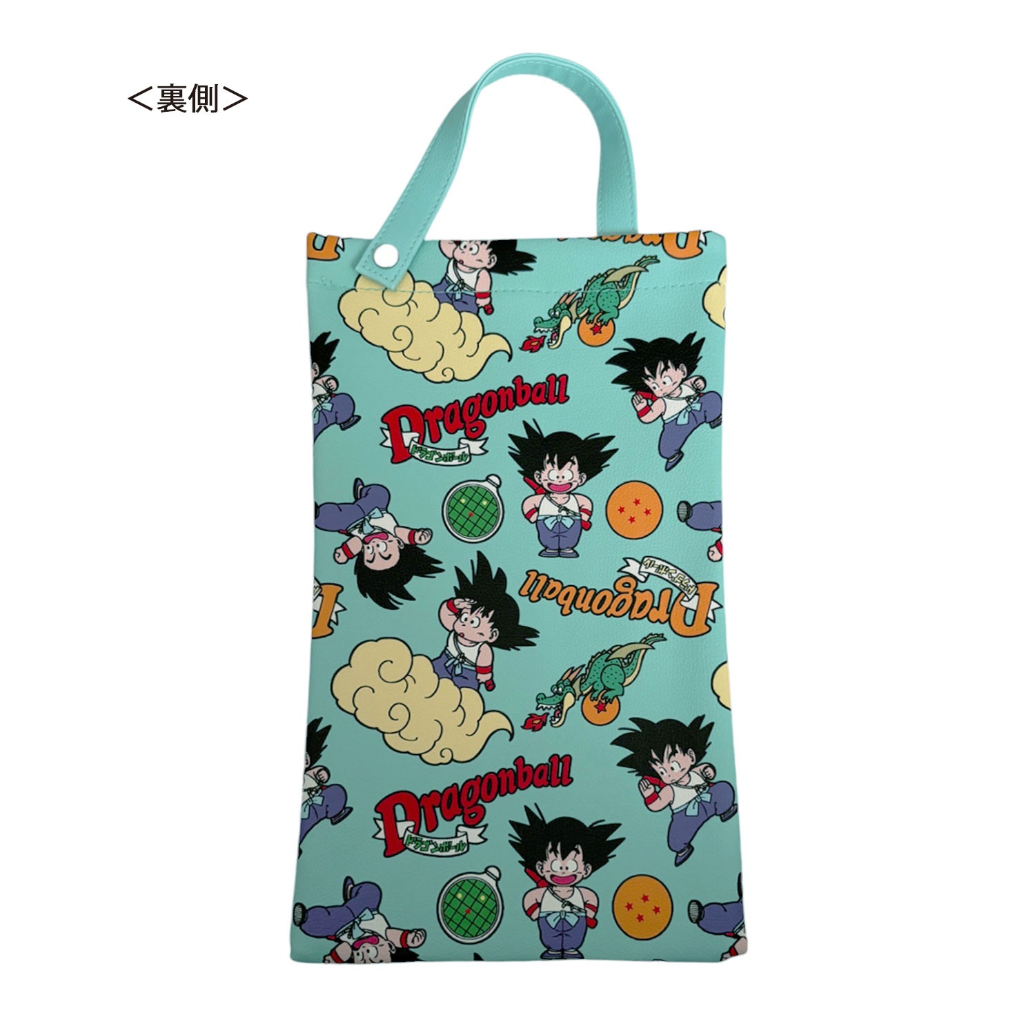 [公式]ドラゴンボール ティッシュケース ちらし柄　悟空とロゴ