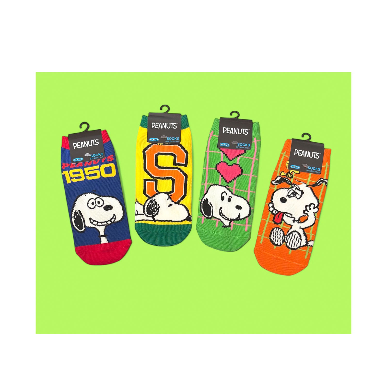 [公式] メーカー直営 PEANUTS ピーナッツ キャラックス（靴下）スヌーピー 1950