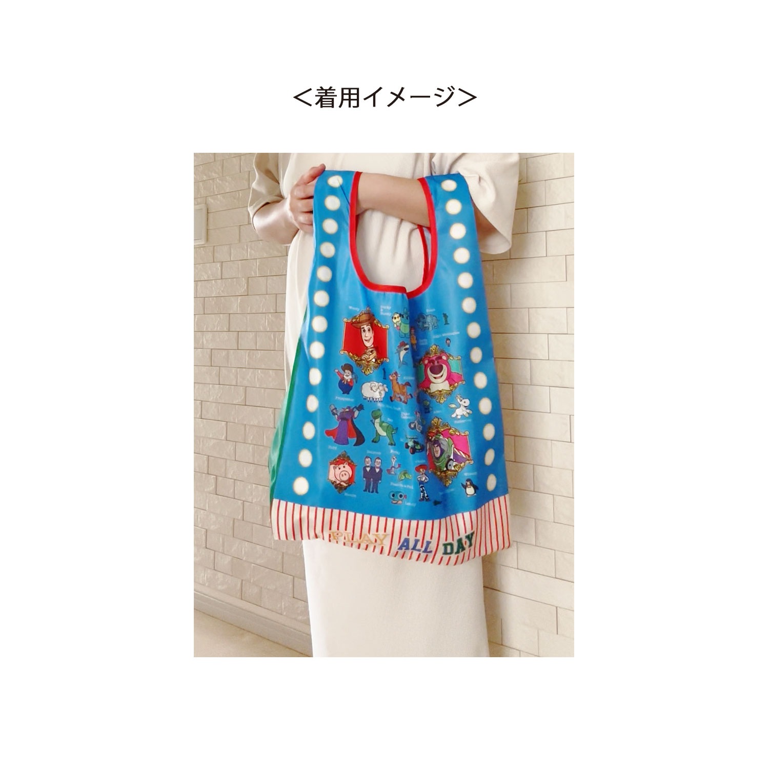 [公式] ディズニー トイ・ストーリー マルシェショッピングバッグ オールスター