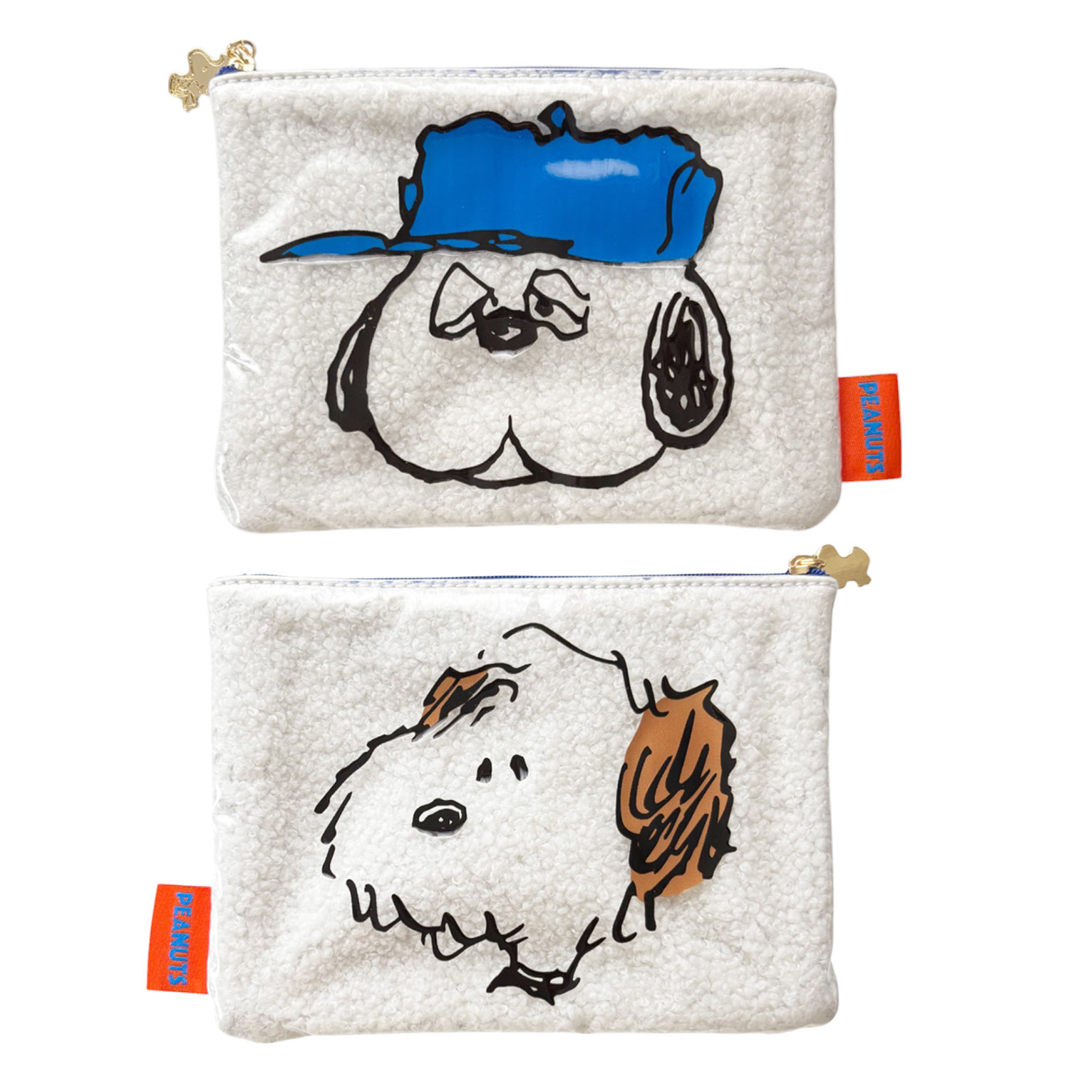 公式] メーカー直営 PEANUTS スヌーピー フラットポーチ オラフ