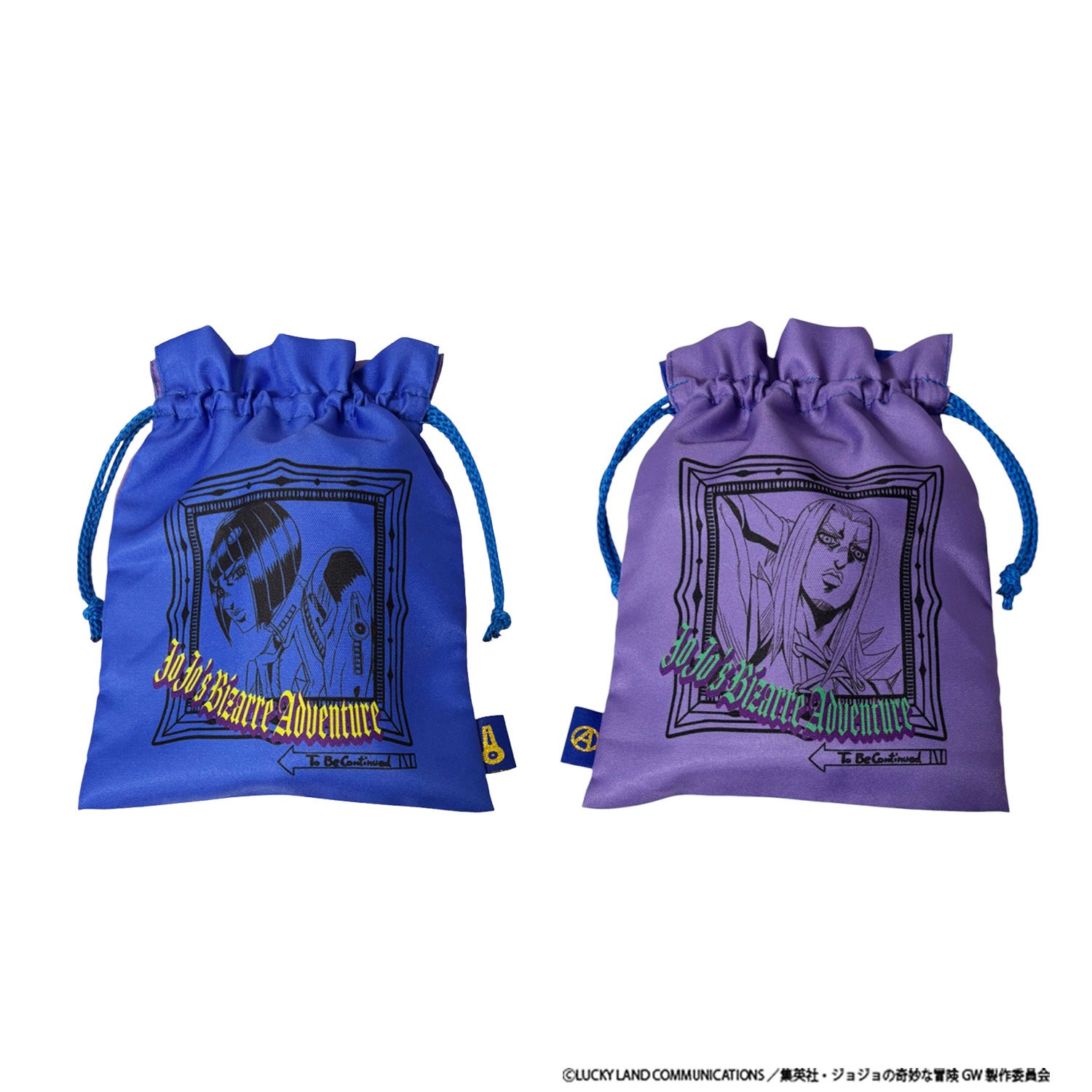 [公式] メーカー直営 アニメ『ジョジョの奇妙な冒険 黄金の風』 トラベル巾着 ブチャラティ＆アバッキオ
