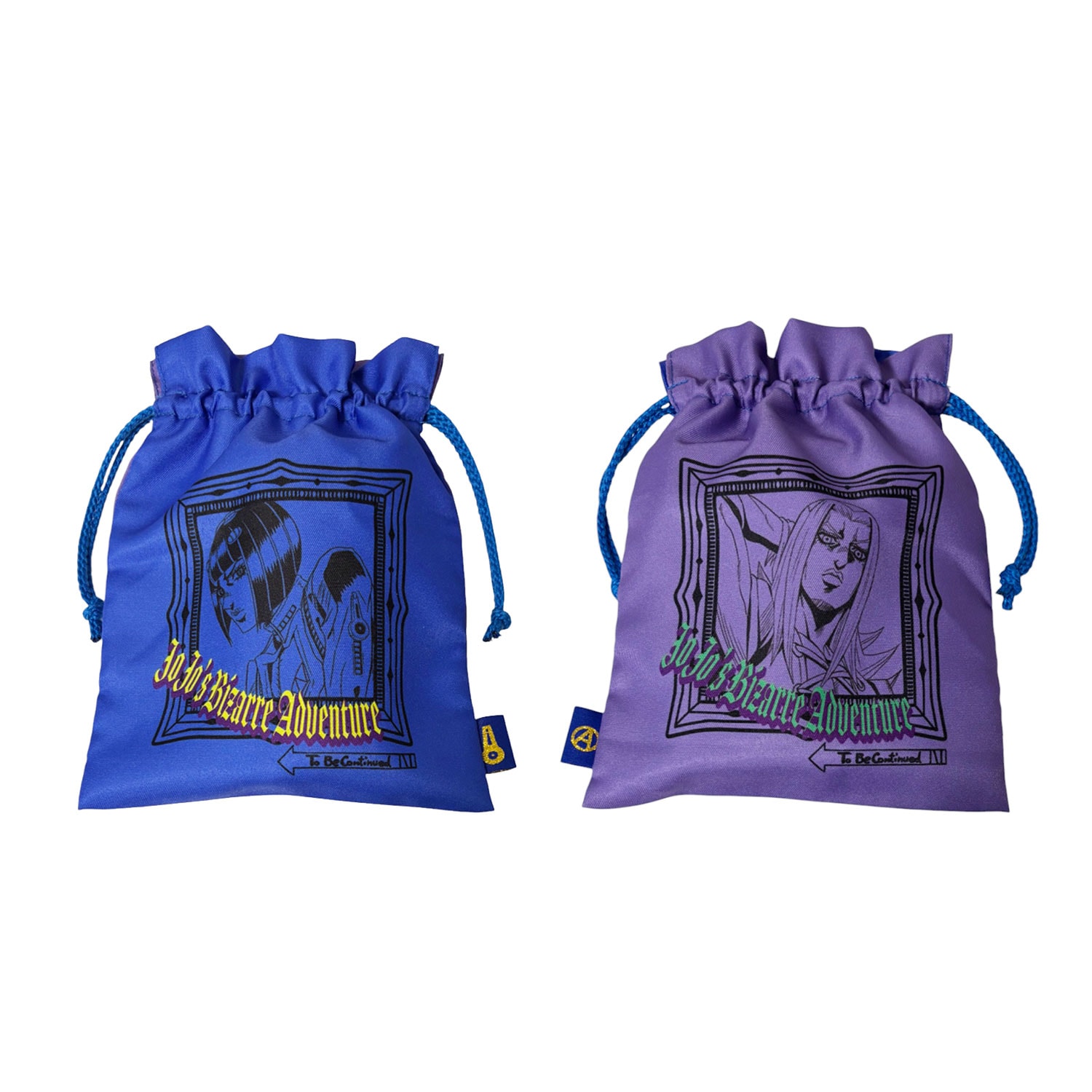 [公式] メーカー直営 ジョジョの奇妙な冒険 黄金の風 トラベル巾着 ブチャラティ＆アバッキオ