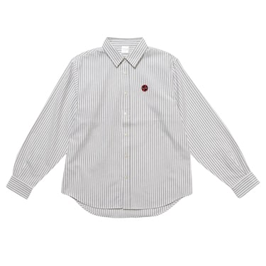 [公式] メーカー直営 MARVEL ストライプオックスフォード レギュラーシャツ デップー Ｌ