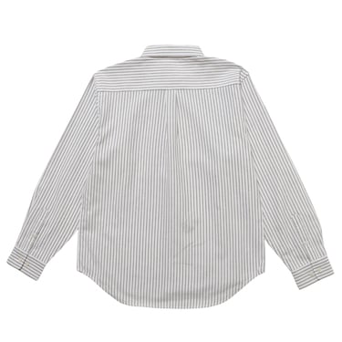 [公式] メーカー直営 MARVEL ストライプオックスフォード レギュラーシャツ デップー Ｌ