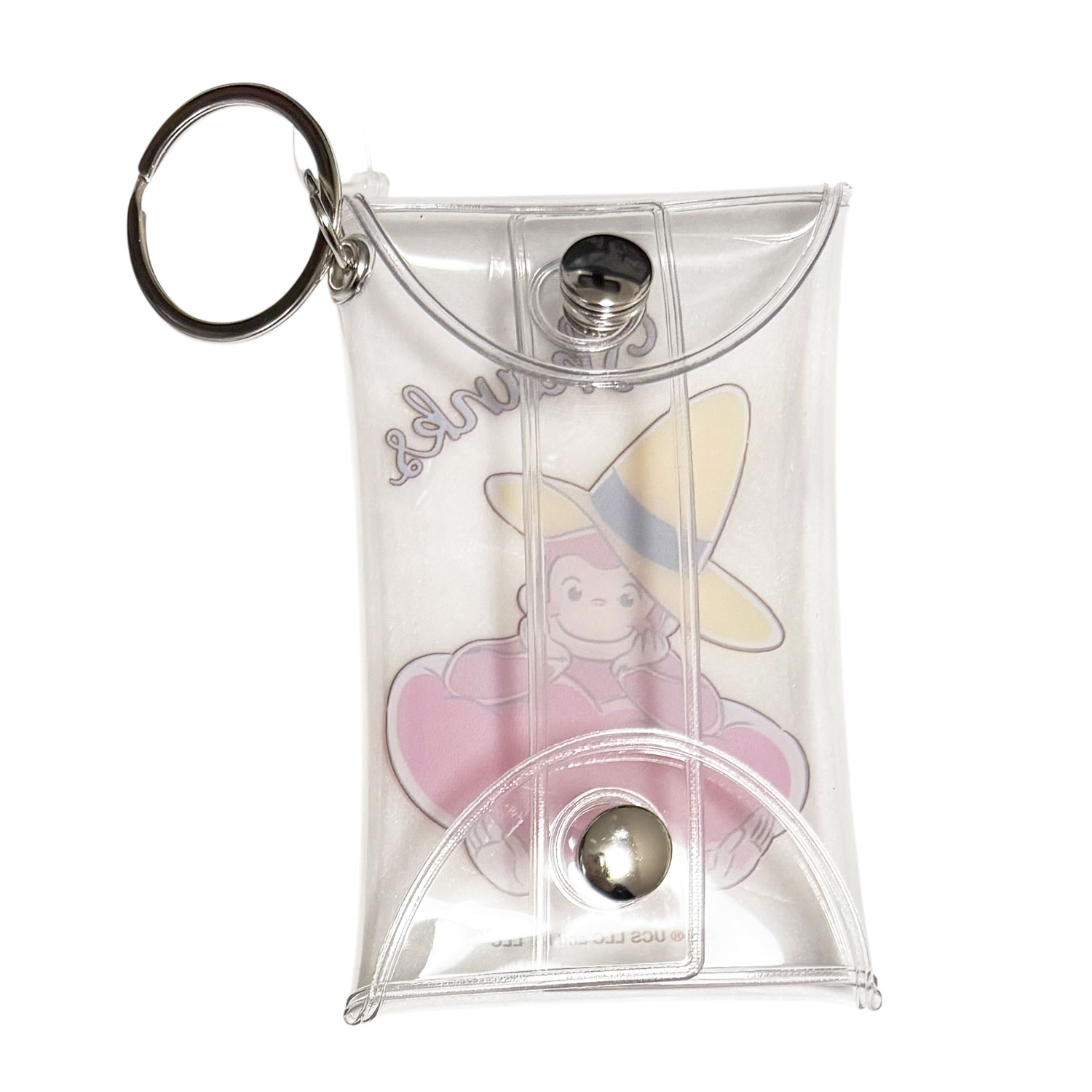 [公式] メーカー直営 おさるのジョージ85周年 クリアポーチ スマイル ハート