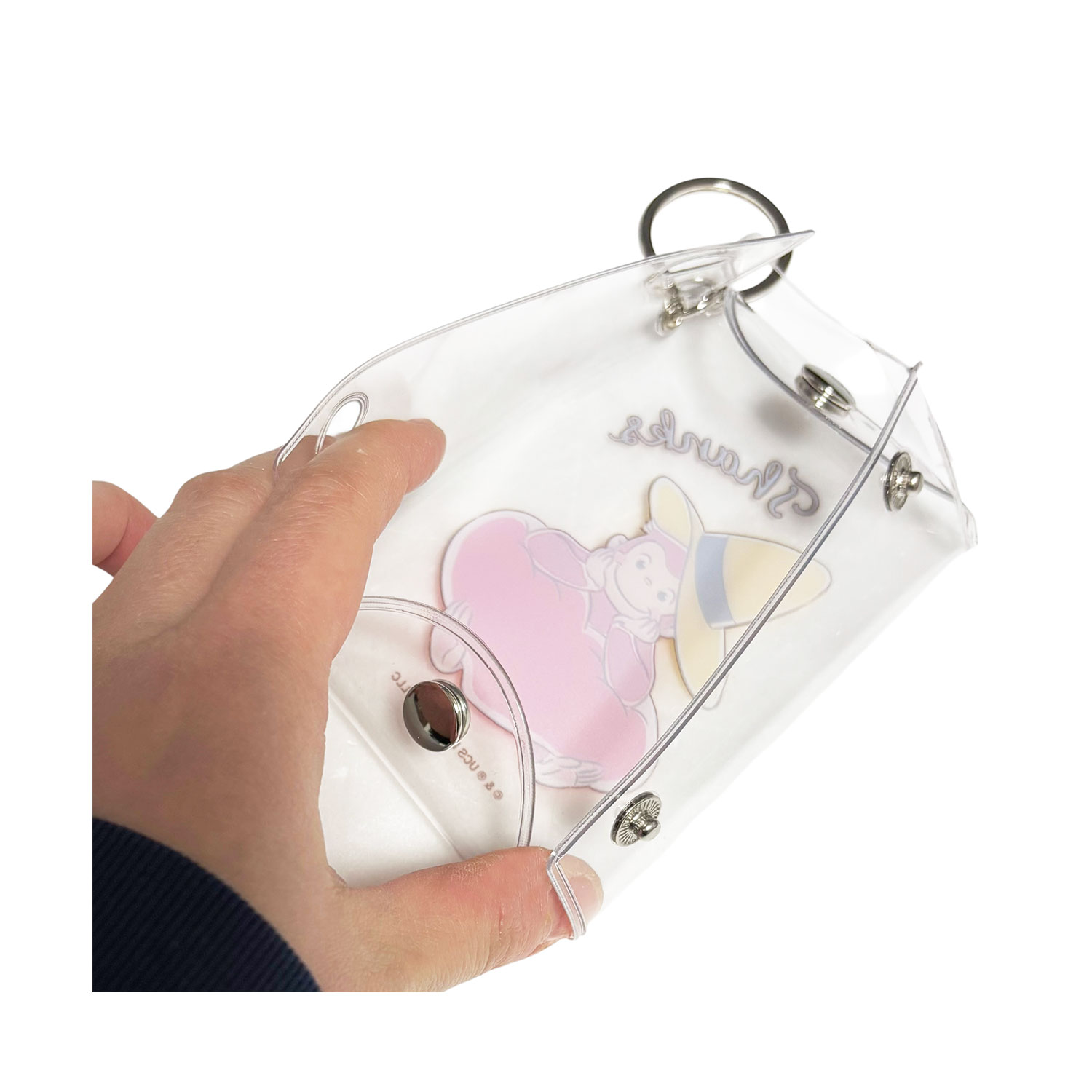 [公式] メーカー直営 おさるのジョージ85周年 クリアポーチ スマイル ハート