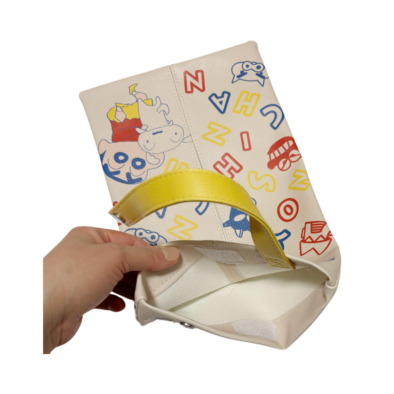 [公式] メーカー直営 クレヨンしんちゃん ティッシュボックスケース アルファベット