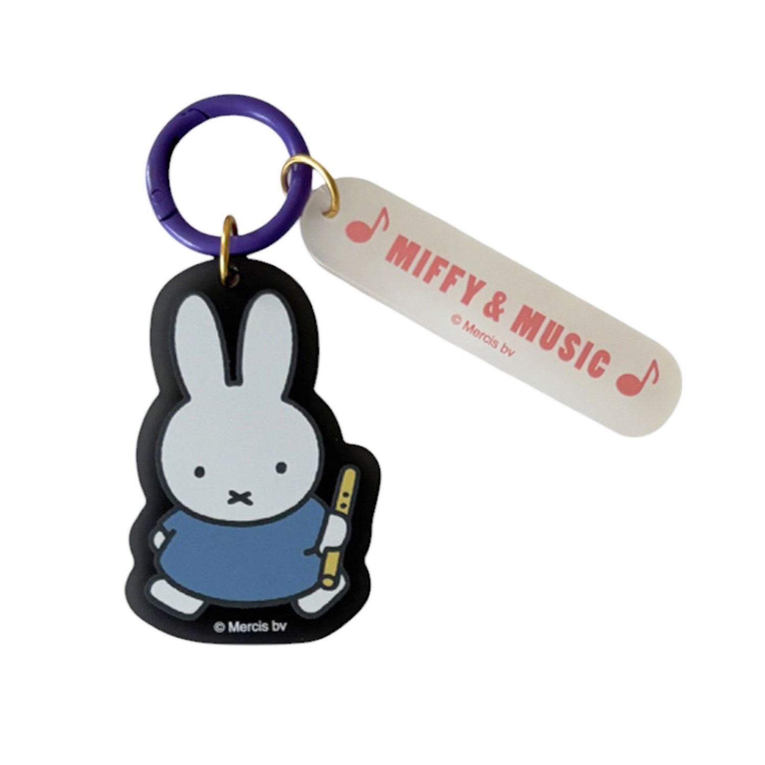 [公式] メーカー直営 ディック・ブルーナ カラーアクリルキーホルダー ミッフィー＆ミュージック BK×WH×PK