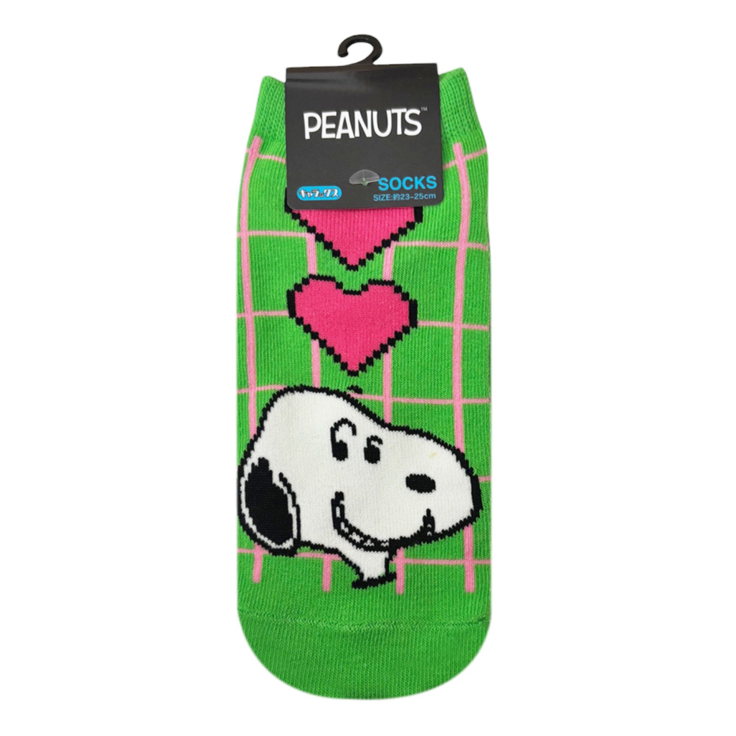 [公式] メーカー直営 PEANUTS スヌーピー キャラックス（靴下）スマイル ハート 23~25cm