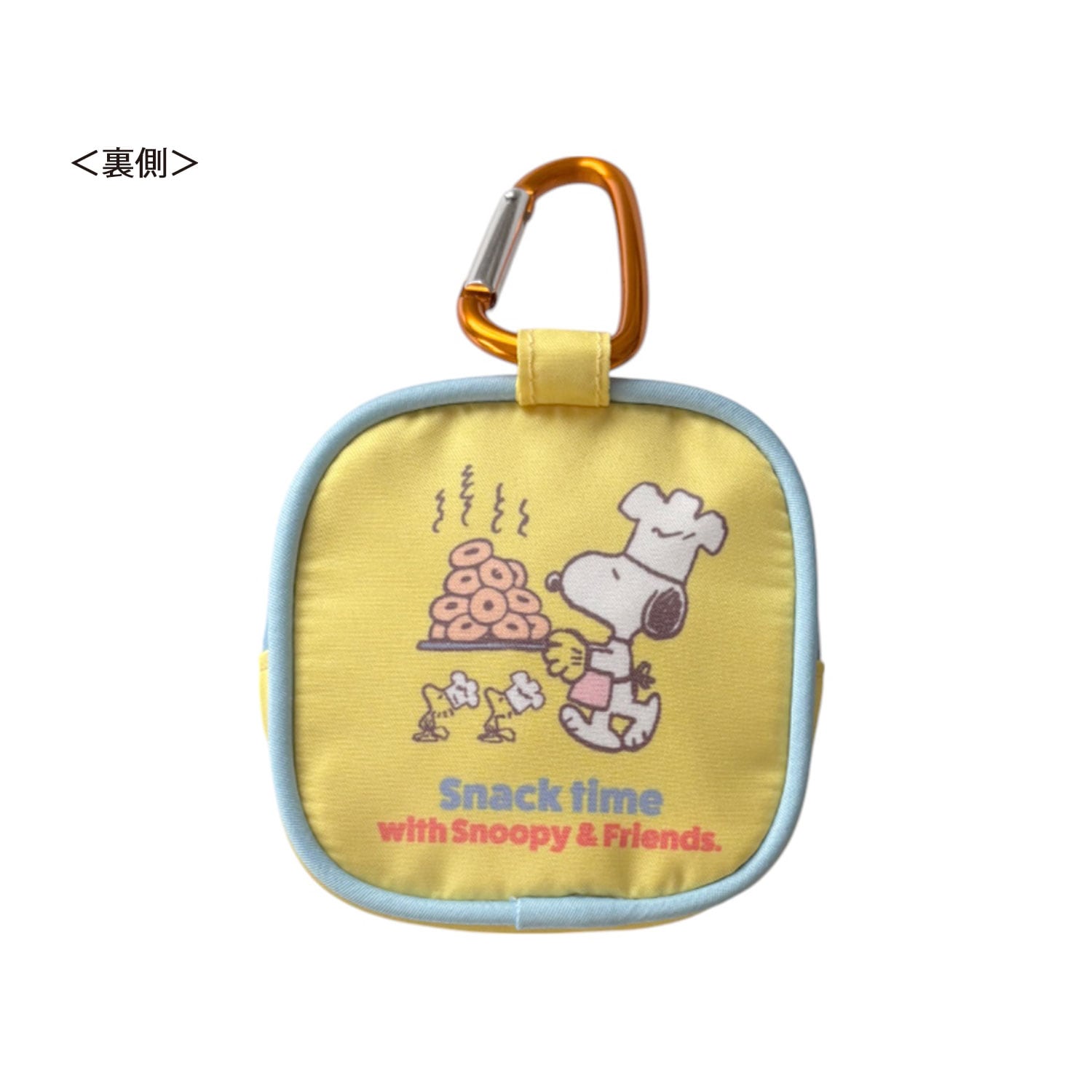 [公式] メーカー直営 PEANUTS スヌーピー カラビナ付ミニポーチ snack time