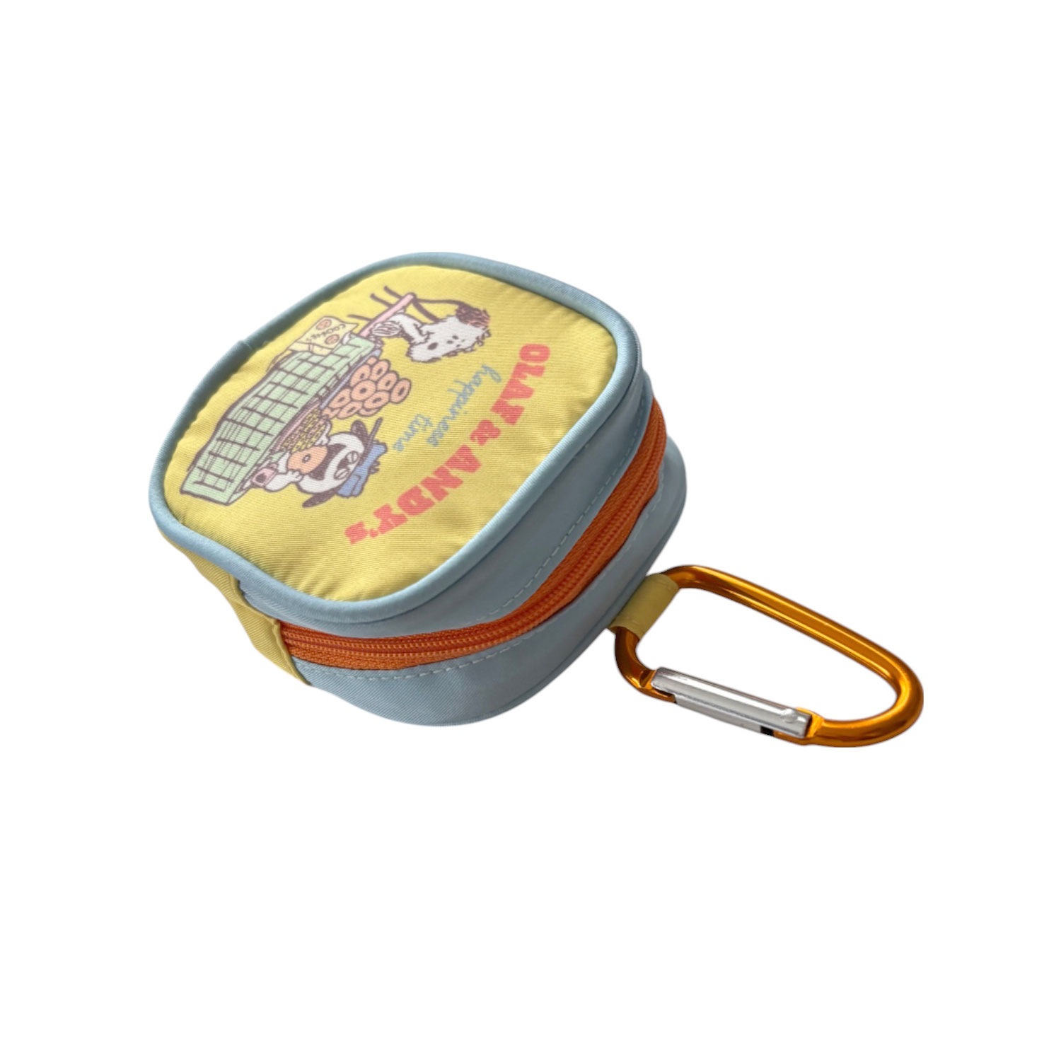 [公式] メーカー直営 PEANUTS スヌーピー カラビナ付ミニポーチ snack time