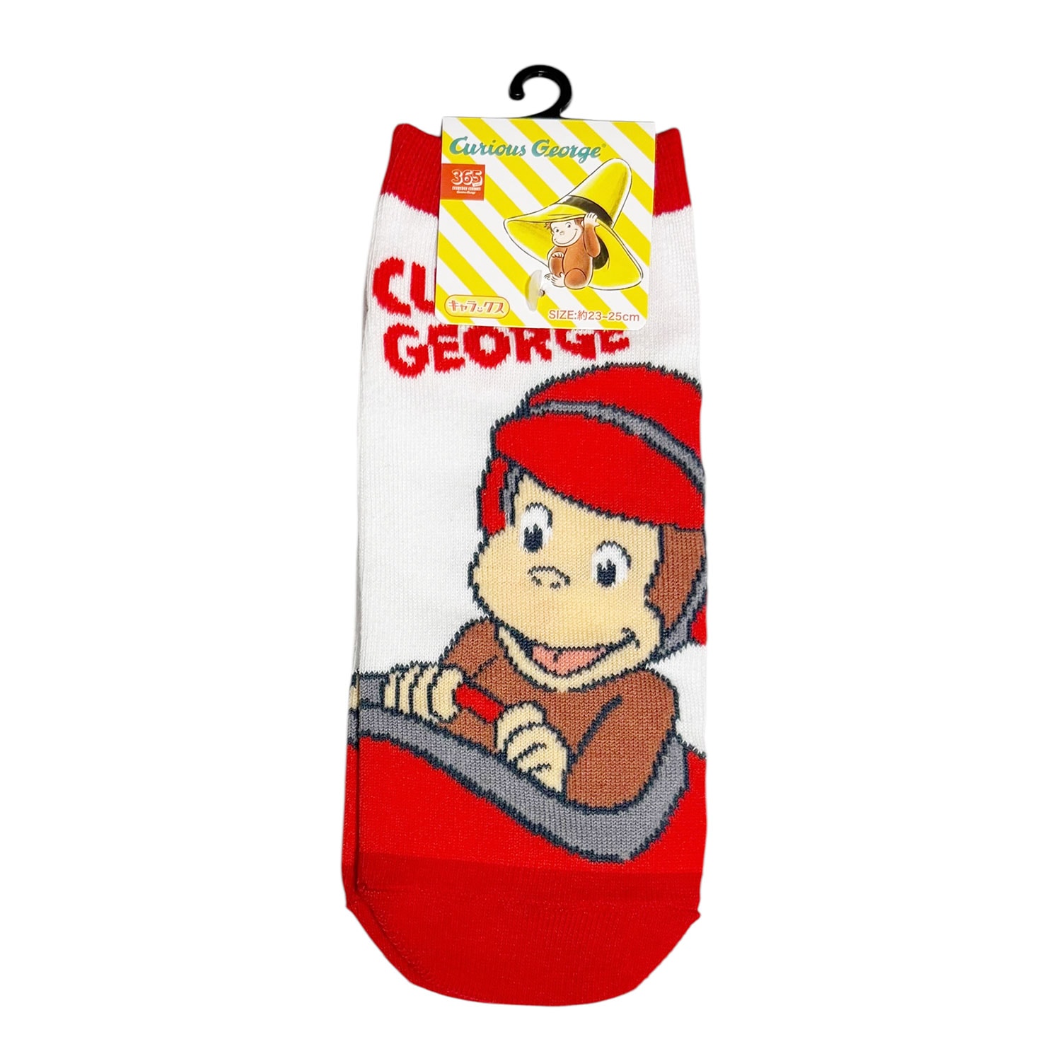 [公式] メーカー直営 おさるのジョージ キャラックス（レディース靴下）カーレース