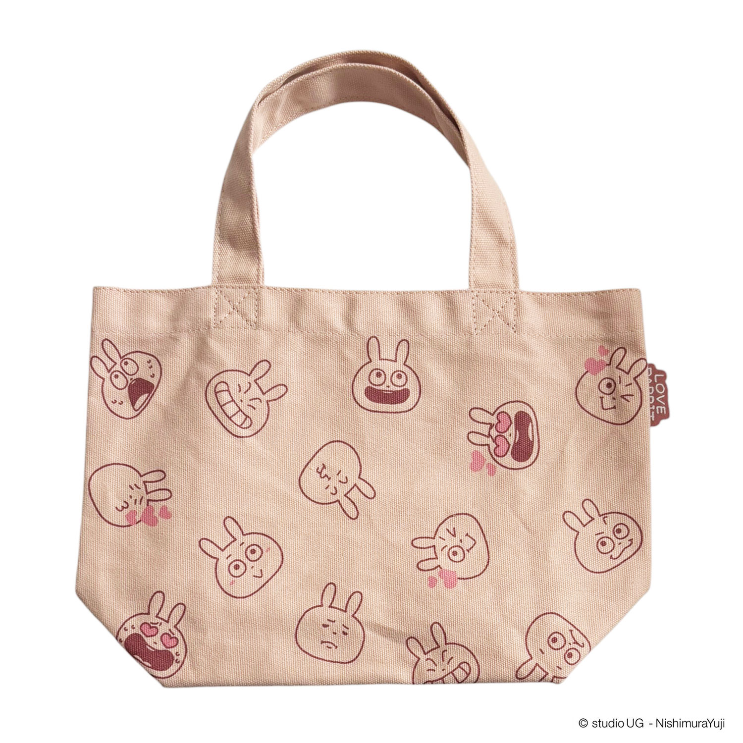 数量限定‼️ にしむらゆうじ スタジオUG ハッピーバッグ ラブラビット 公式] スタジオUG（にしむらゆうじ）カラーマチ付きバッグ ラブ