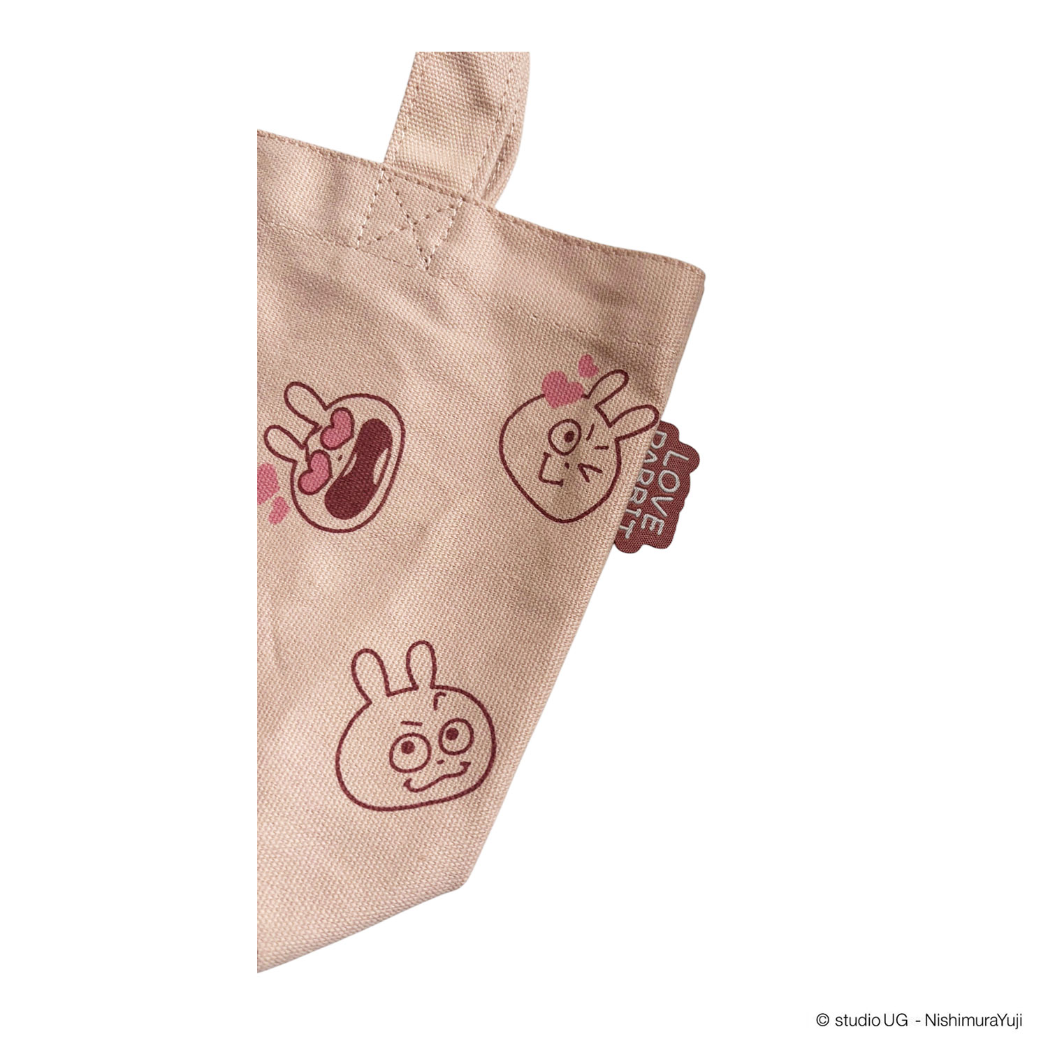 公式] スタジオUG（にしむらゆうじ）カラーマチ付きバッグ ラブ