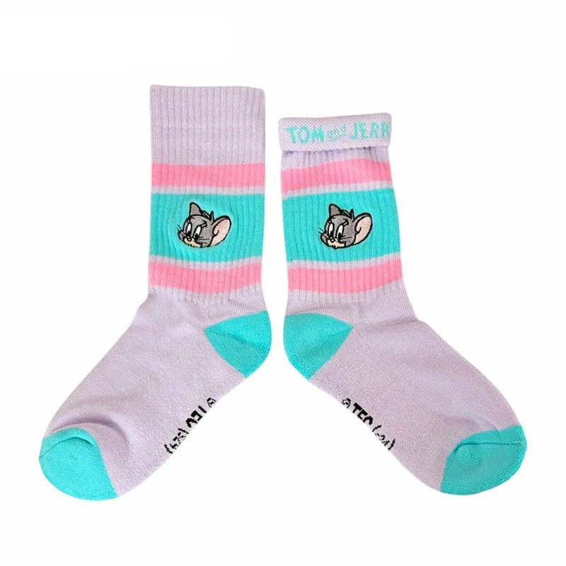 [公式] トムとジェリー カラフルラインソックス タフィー