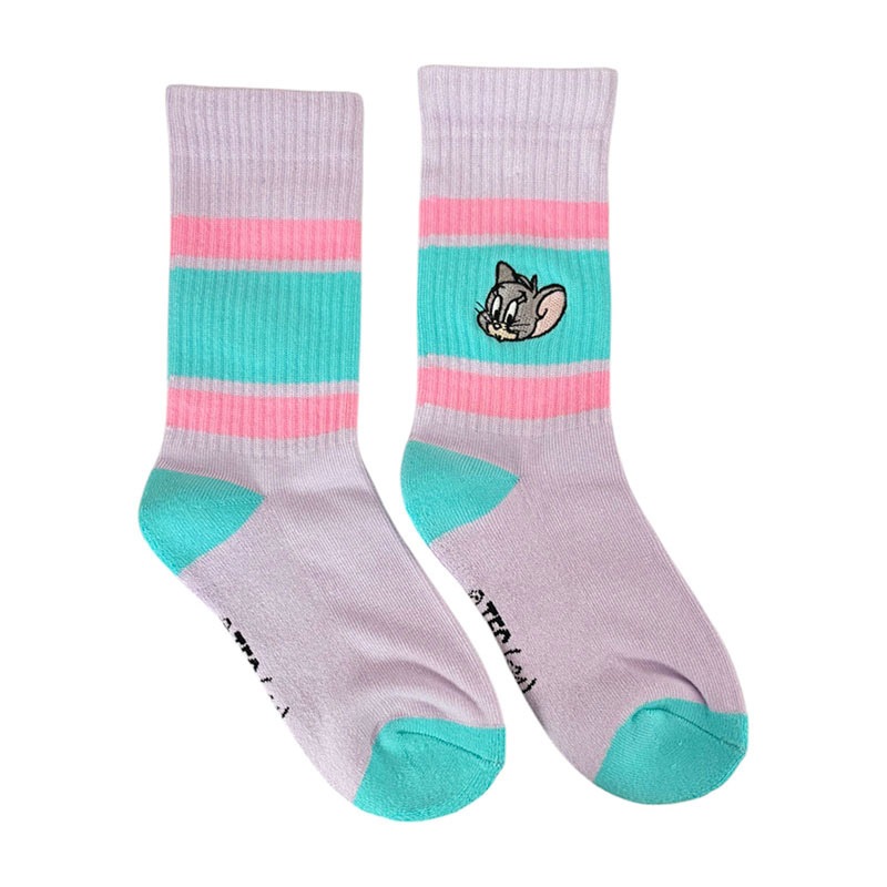 [公式] トムとジェリー カラフルラインソックス タフィー