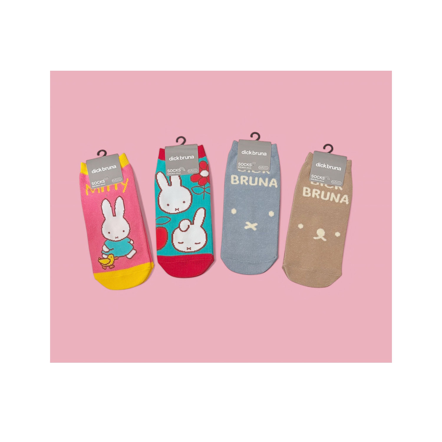 [公式] メーカー直営 ディック・ブルーナ キャラックス（靴下）ミッフィー おさんぽ 23~25cm