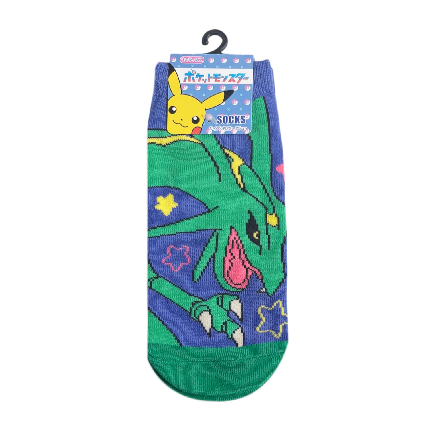 [公式] メーカー直営 ポケットモンスター キャラックス（レディース靴下）レックウザ 星空