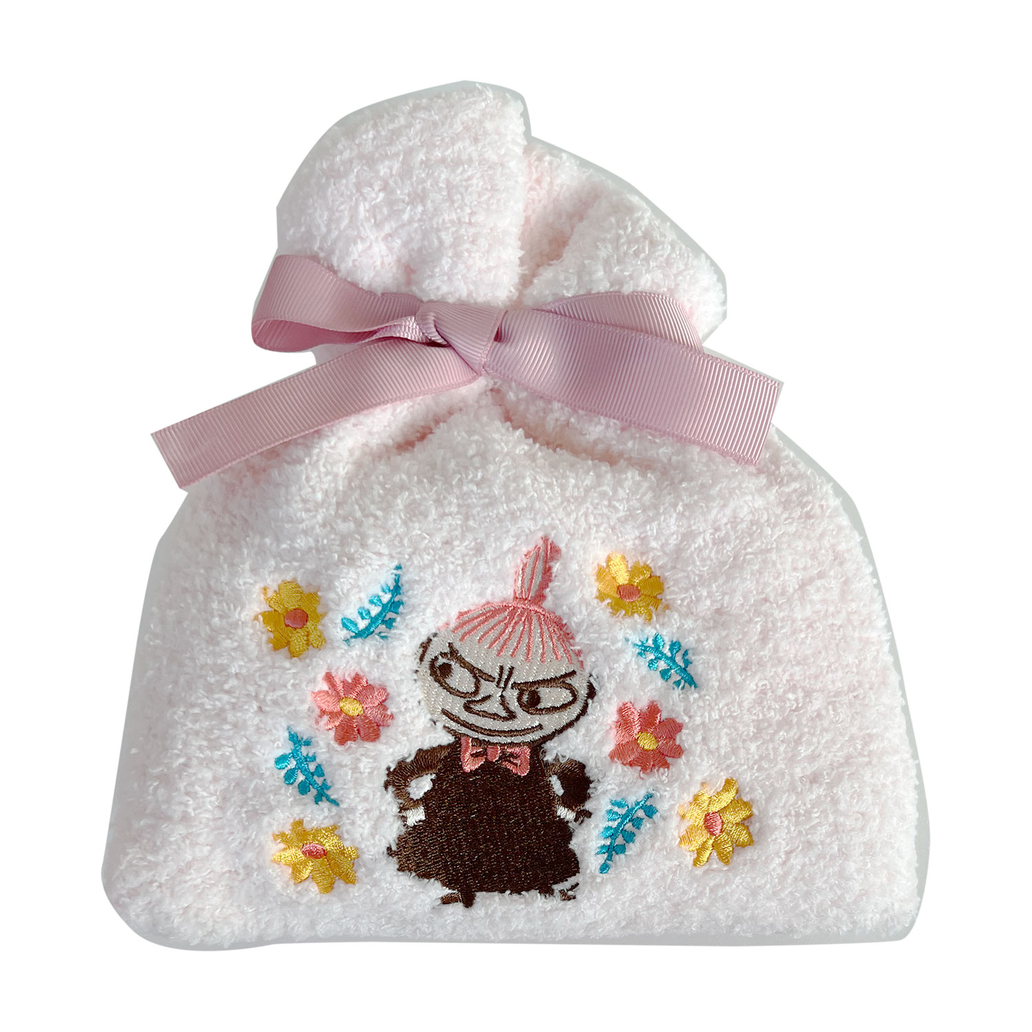 [公式]MOOMIN ムーミン もこもこ靴下 in 巾着 リトルミイフラワー